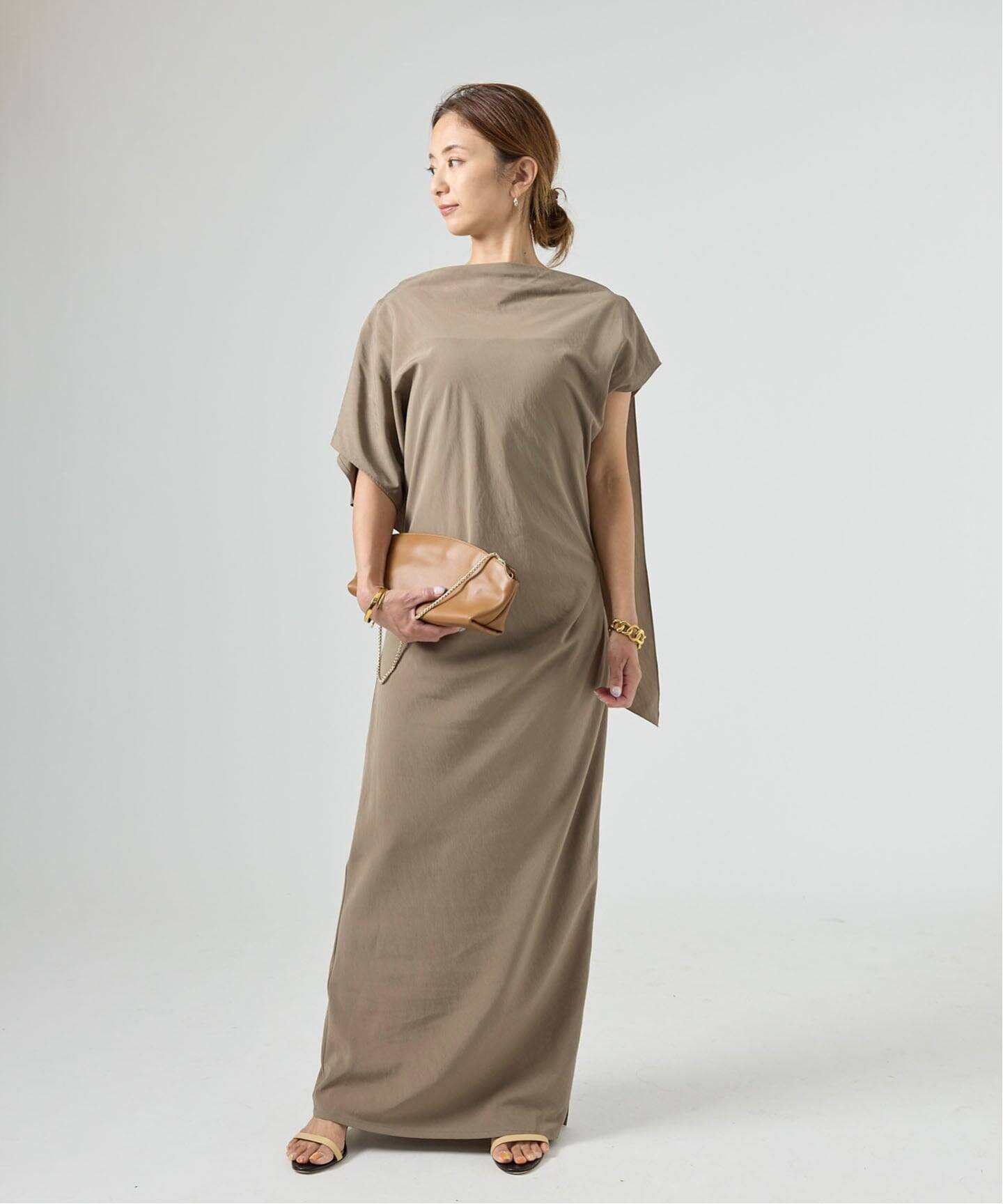 VERMEILparienaイエナ【29日のみ特価】毎年人気ワンピースタイルよく Drape dress（ワンピース）｜VERMEIL par iena（ヴェルメイユ パー
