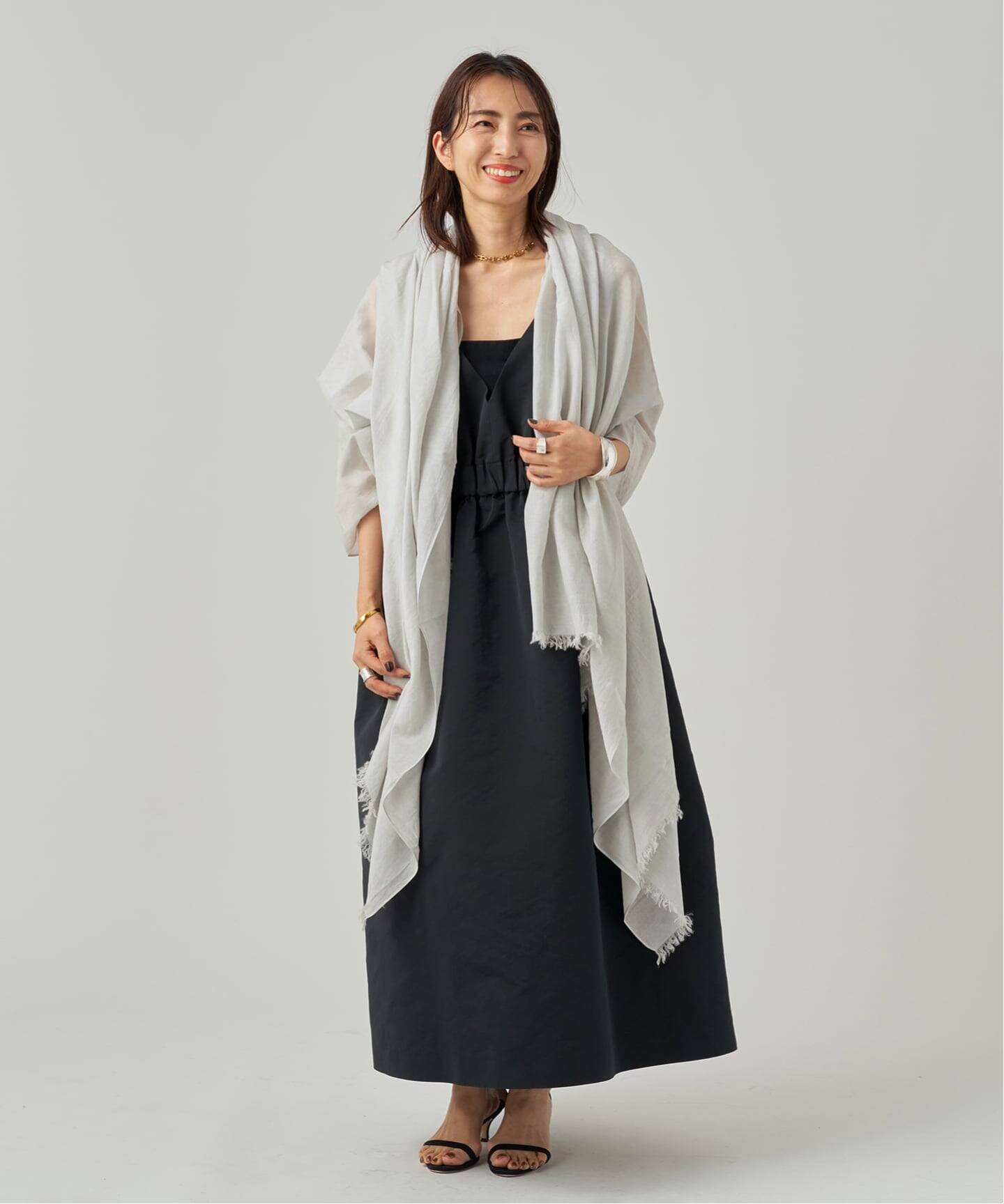 SAQUI サキ Taffeta Jumper ドレス 26SS09（ワンピース）｜VERMEIL par