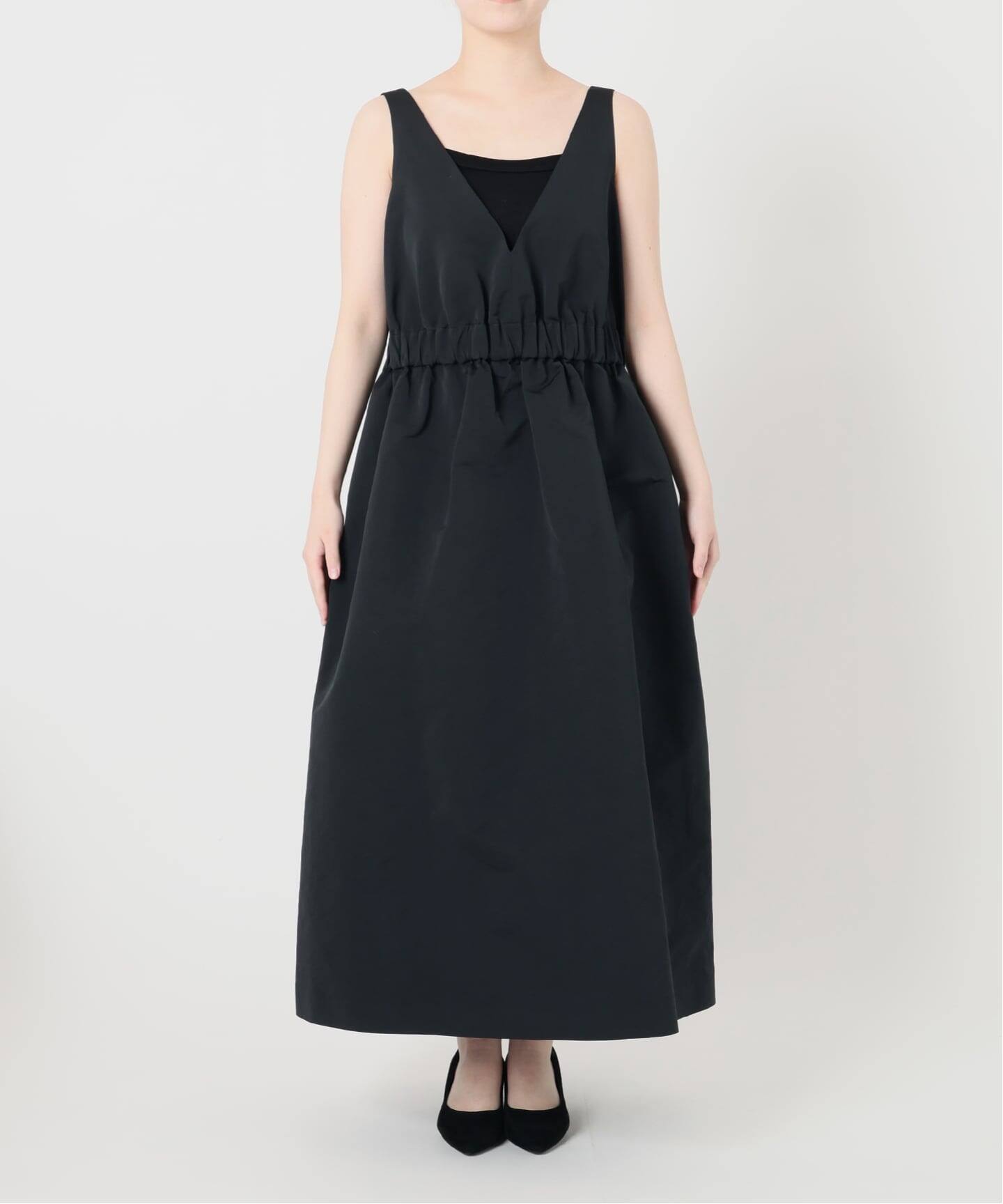 SAQUI サキ Taffeta Jumper ドレス 26SS09（ワンピース）｜VERMEIL par