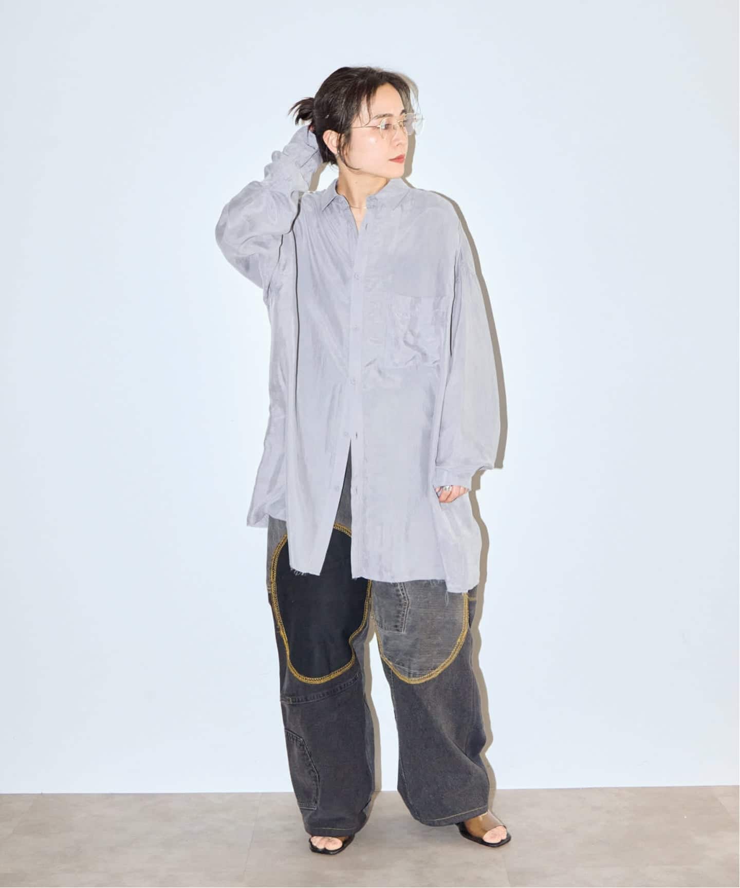 1度着用のみ　CITYSHOP DOTシャツ フリーサイズ 予約》OVERSIZED シャツ（シャツ／ブラウス）｜CITYSHOP（シティ