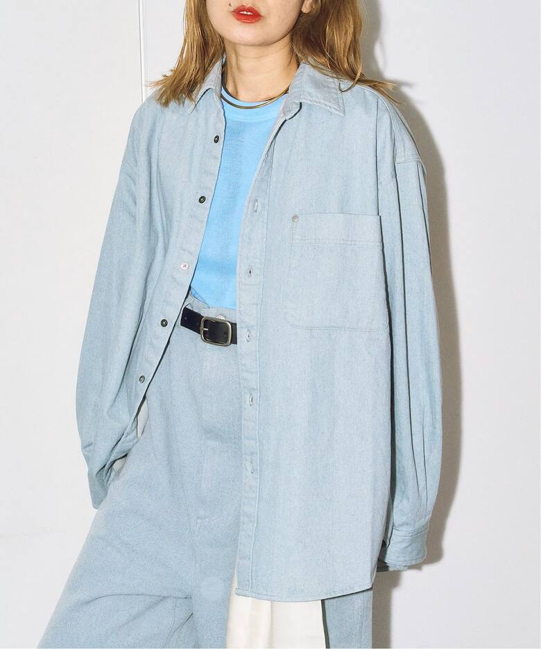 QUIITO RECICLE DENIM SHIRT Q26S-P130：デニムシャツ（シャツ 