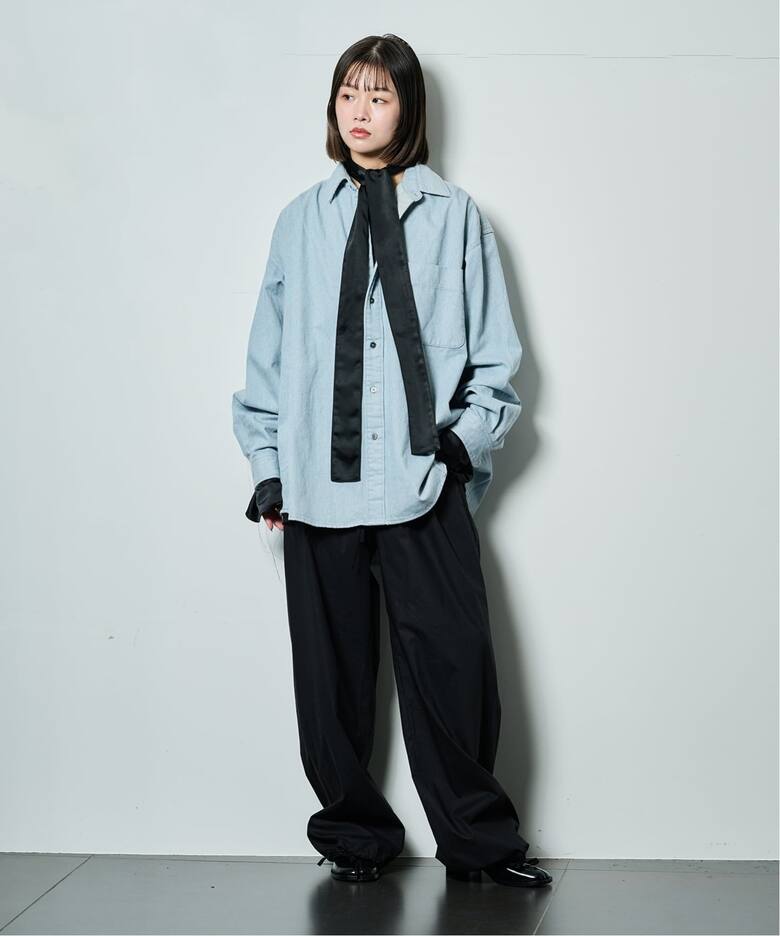 QUIITO RECICLE DENIM SHIRT Q26S-P130：デニムシャツ（シャツ 