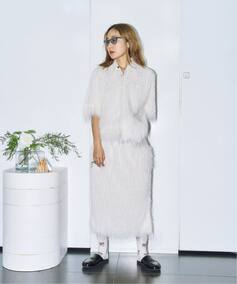 TOGA PULLA FRINGE SHIRT S/S TP261-FJ232：シャツ（シャツ／ブラウス 