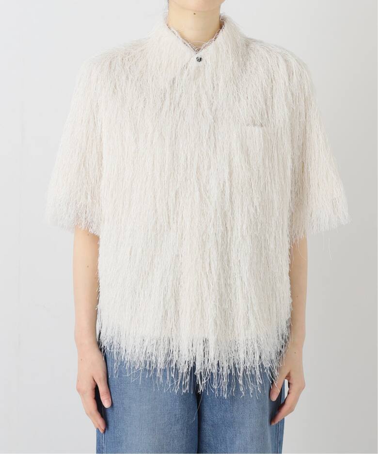 TOGA PULLA FRINGE SHIRT S/S TP261-FJ232：シャツ（シャツ／ブラウス 