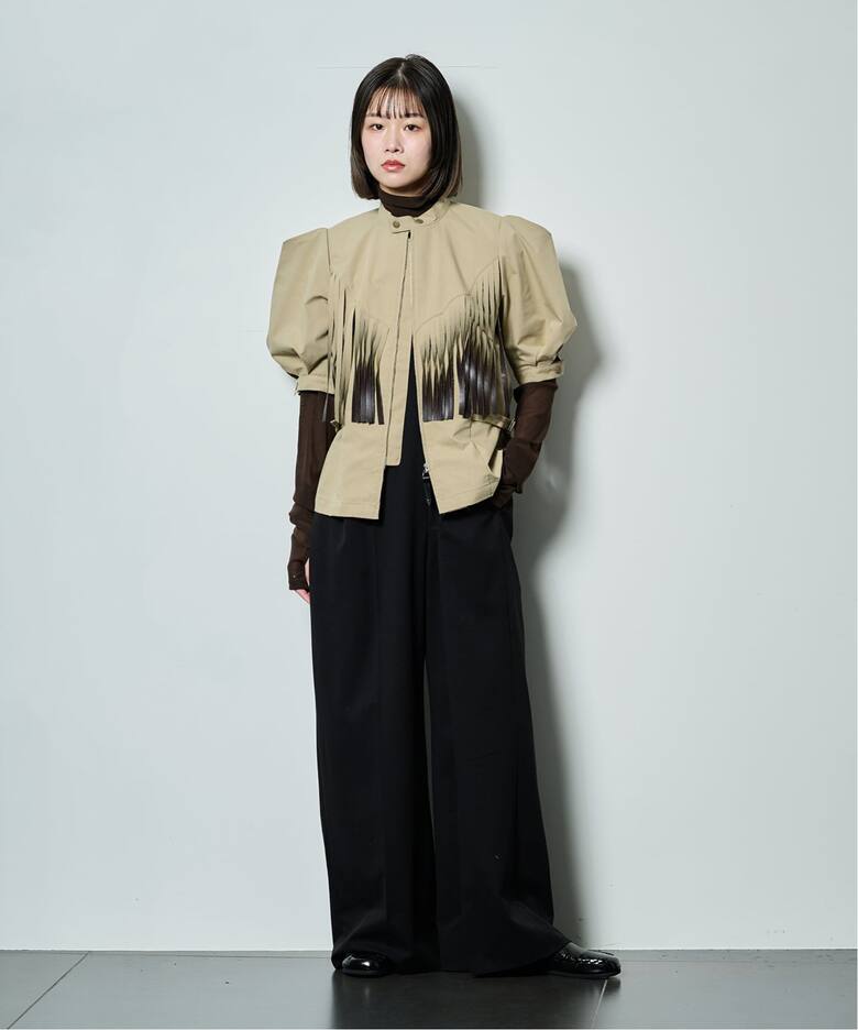 TOGA PULLA TWILL FRINGE BLOUSE TP261-FJ226：ブラウス（シャツ 
