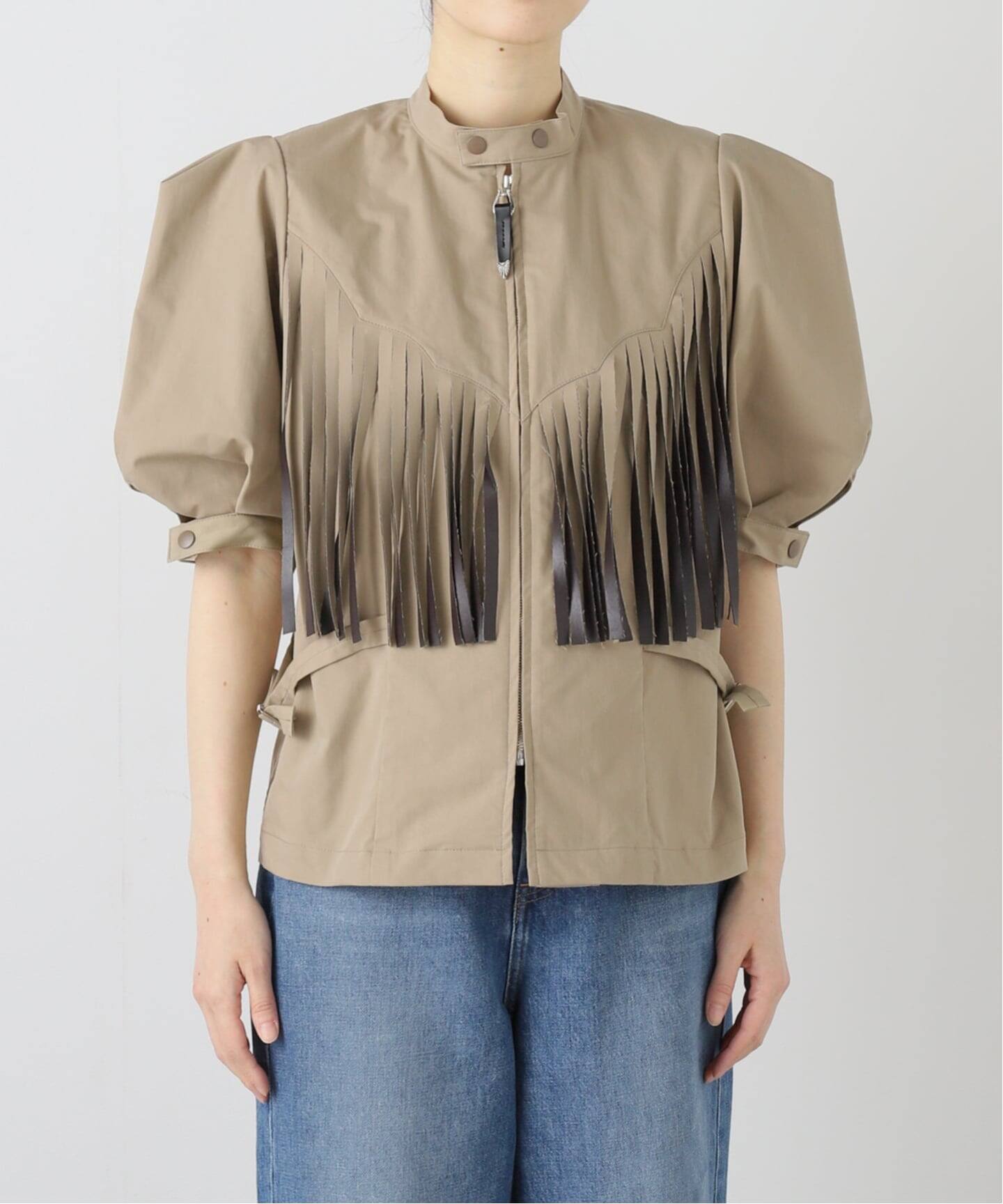 TOGA PULLA TWILL FRINGE BLOUSE TP261-FJ226：ブラウス（シャツ