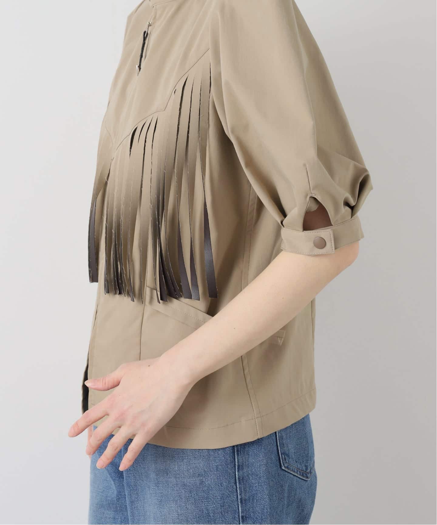 TOGA PULLA TWILL FRINGE BLOUSE TP261-FJ226：ブラウス（シャツ