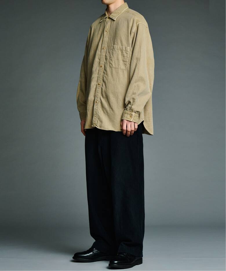 A.PRESSE/アプレッセ】 Vintage Cotton Moleskin Shirts：シャツ 