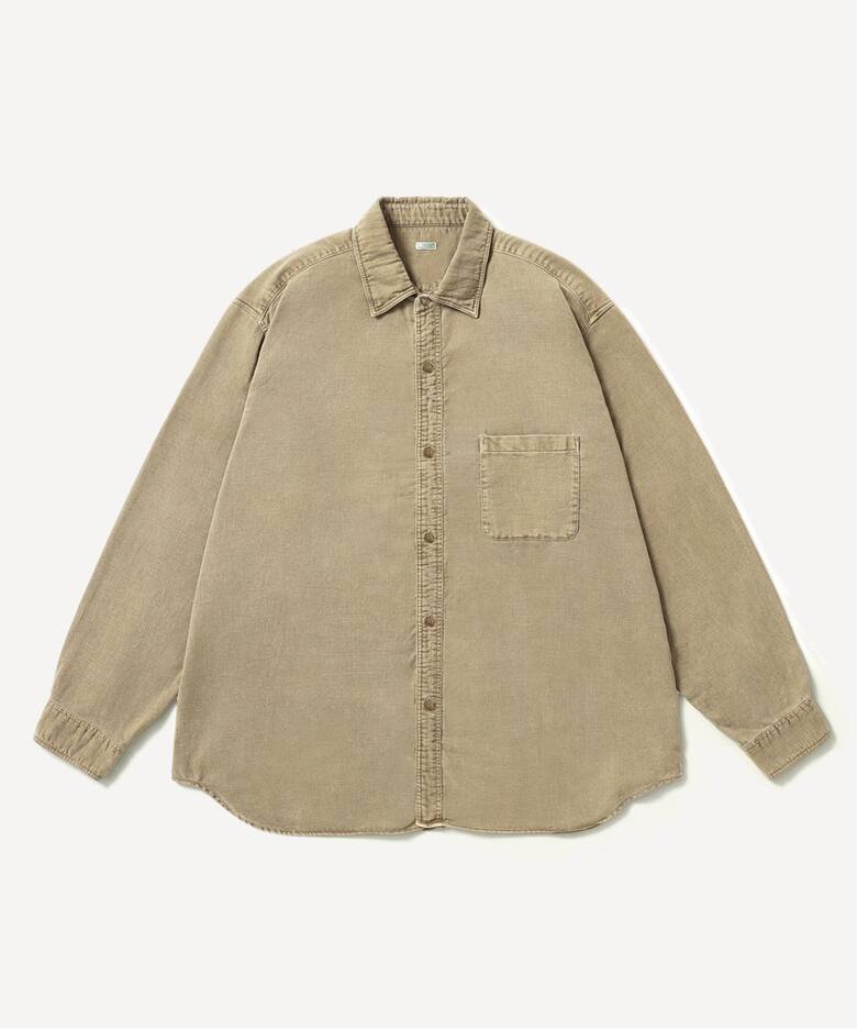 A.PRESSE/アプレッセ】 Vintage Cotton Moleskin Shirts：シャツ 