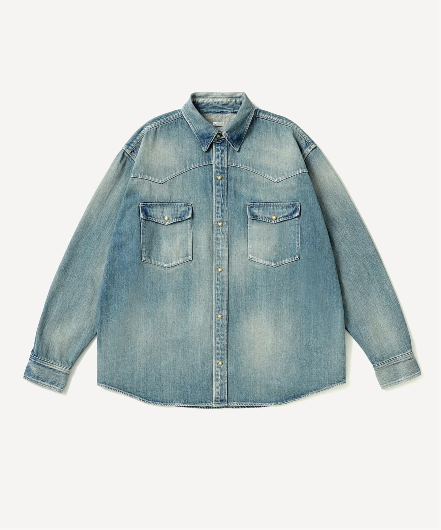 A.PRESSE/アプレッセ】Vintage Western Denim Shirts：デニムシャツ