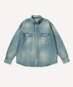 A.PRESSE/アプレッセ】Vintage Western Denim Shirts：デニムシャツ 