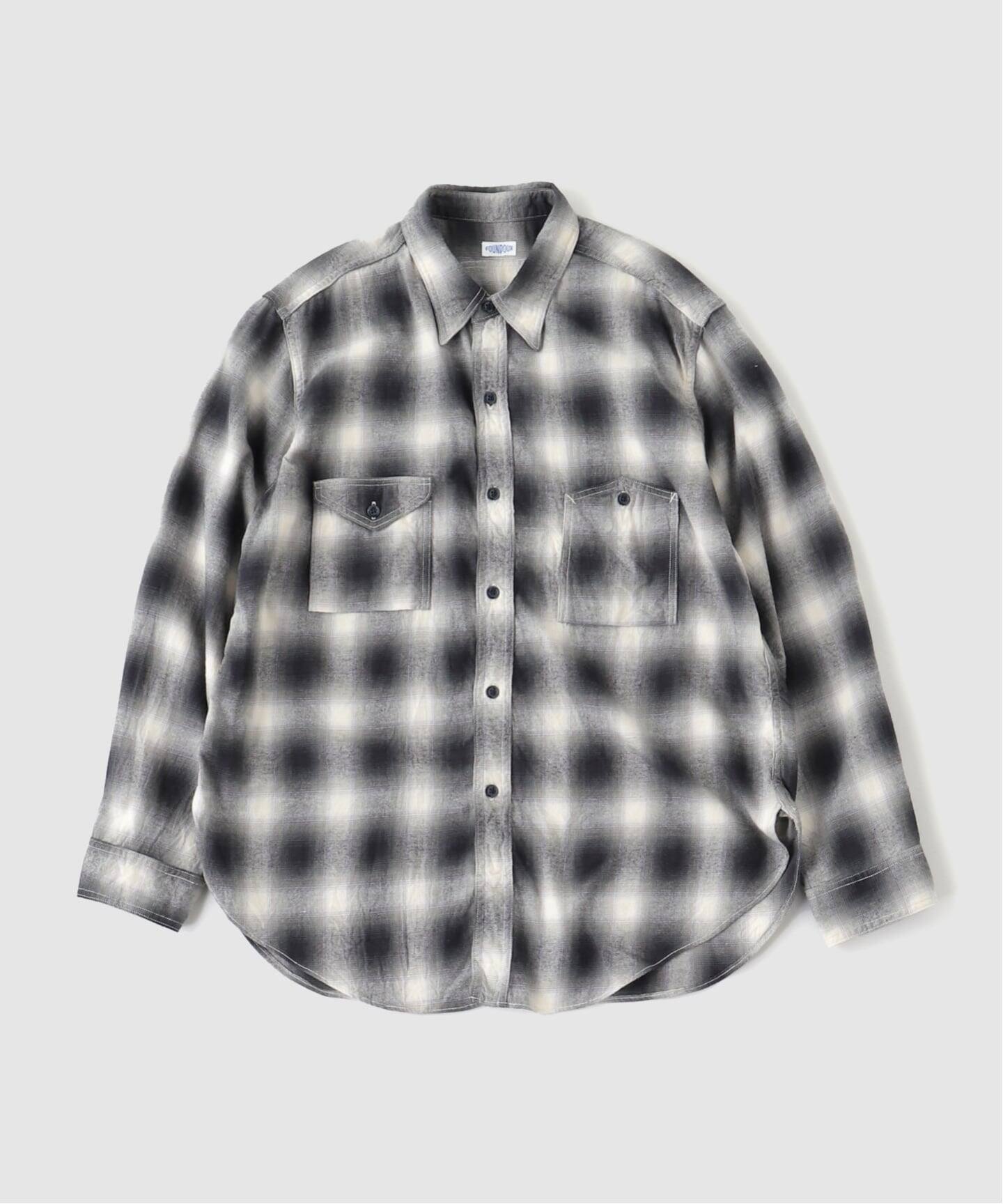 FOUNDOUR / ファウンダ】EX ASYMMETRIC POCKET WORK SH（シャツ 