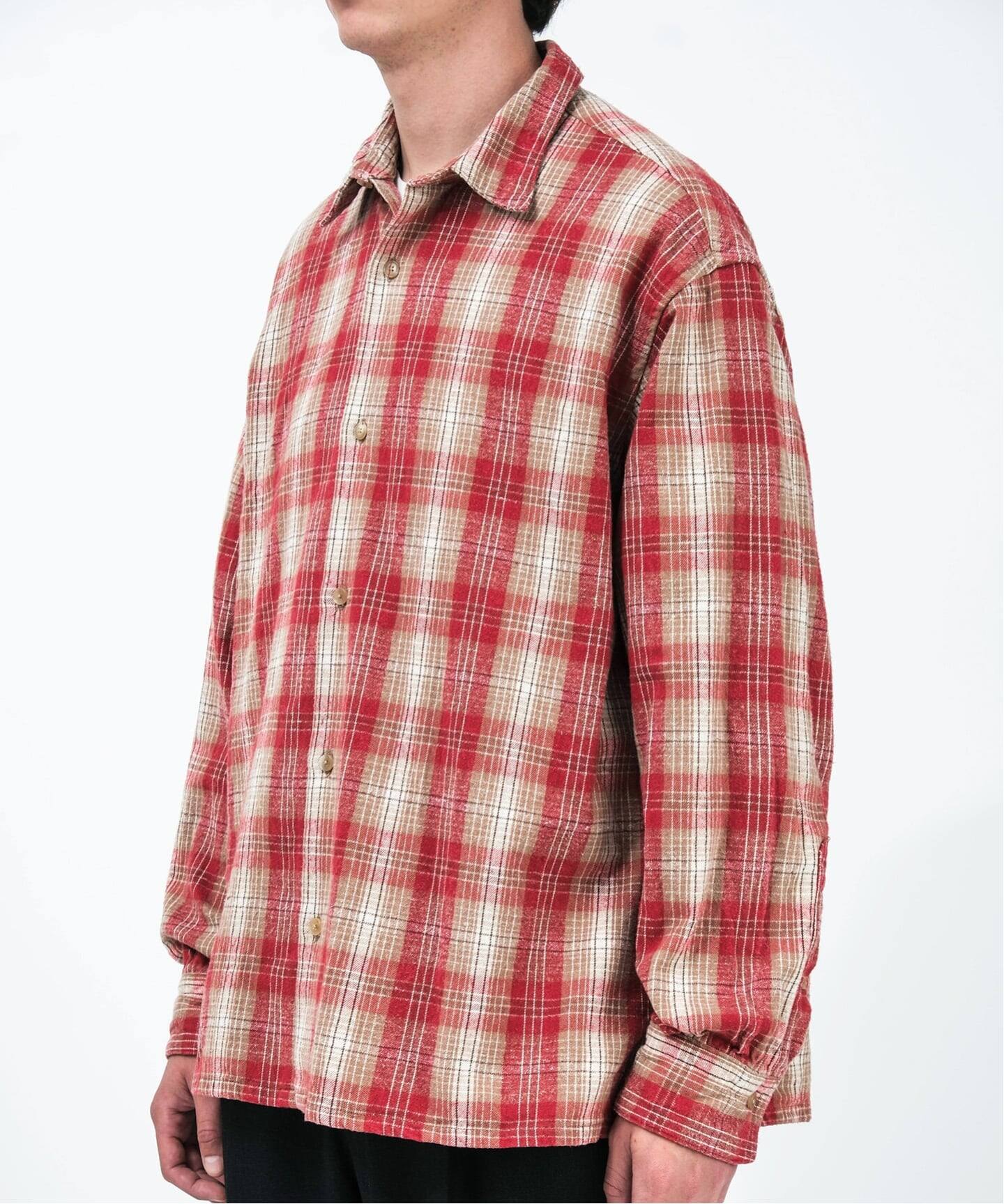 A.PRESSE/アプレッセ】 Vintage Cotton Silk Nep Twill C（シャツ