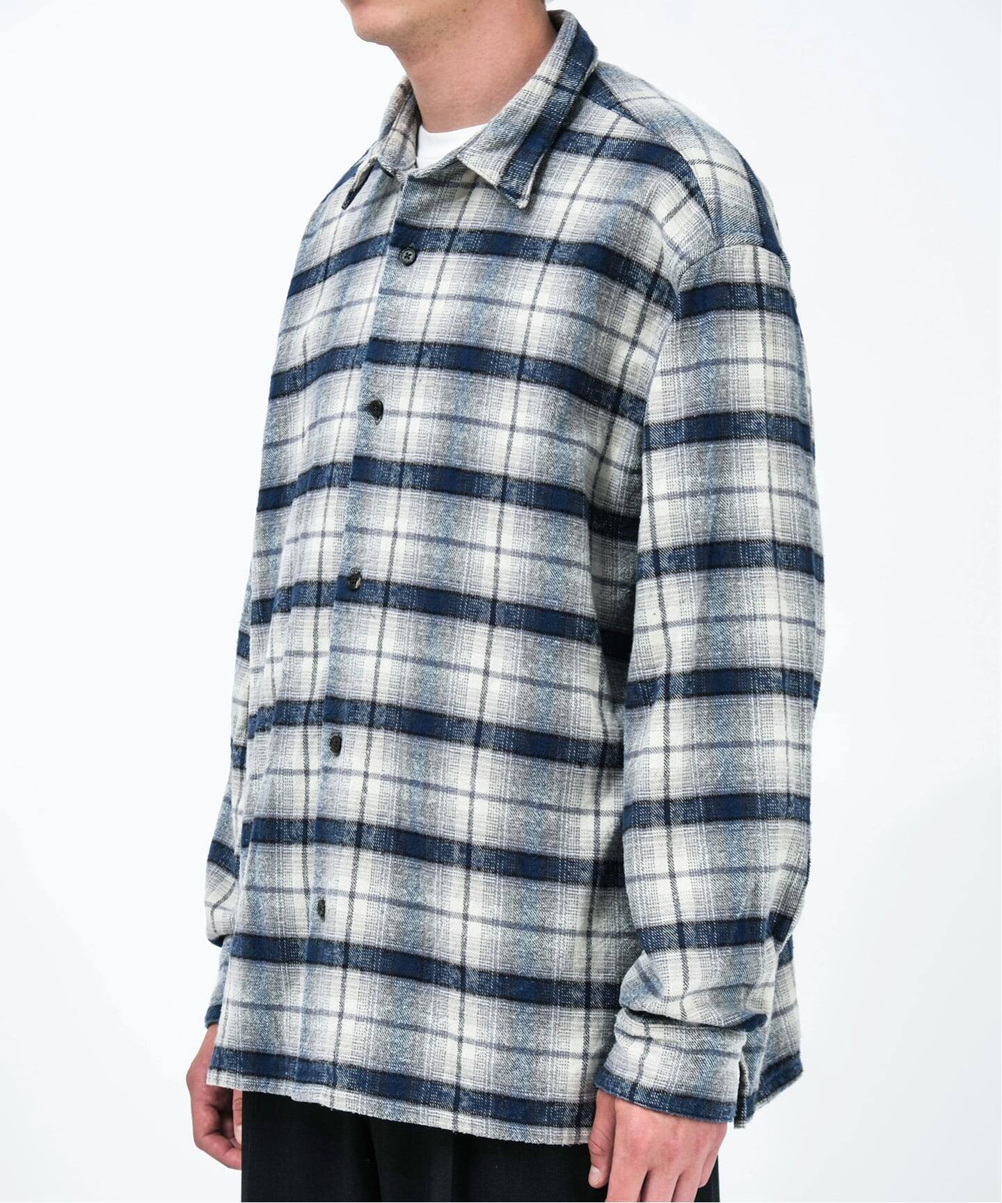 A.PRESSE/アプレッセ】 Vintage Cotton Silk Nep Twill C（シャツ