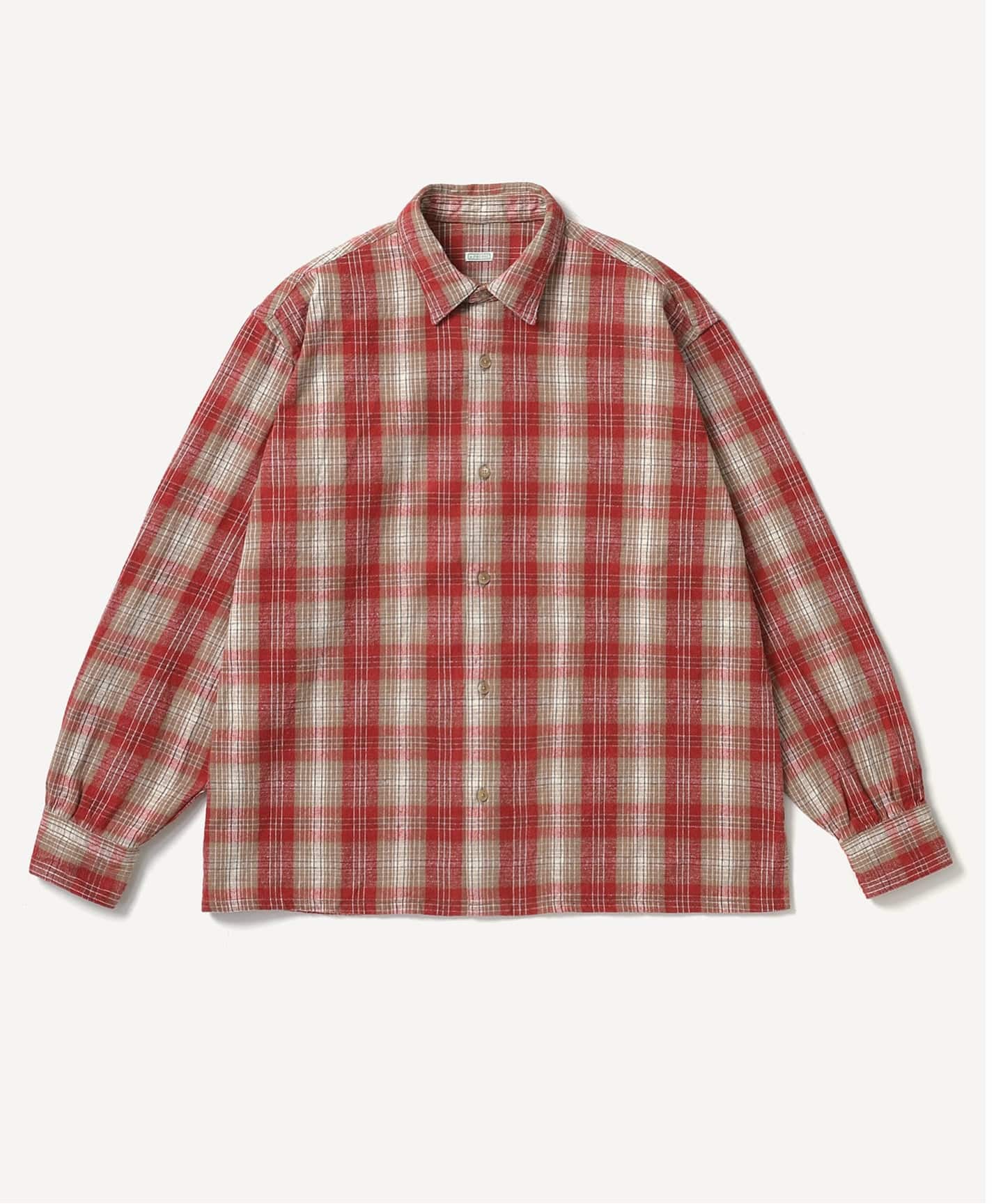 A.PRESSE/アプレッセ】 Vintage Cotton Silk Nep Twill C（シャツ