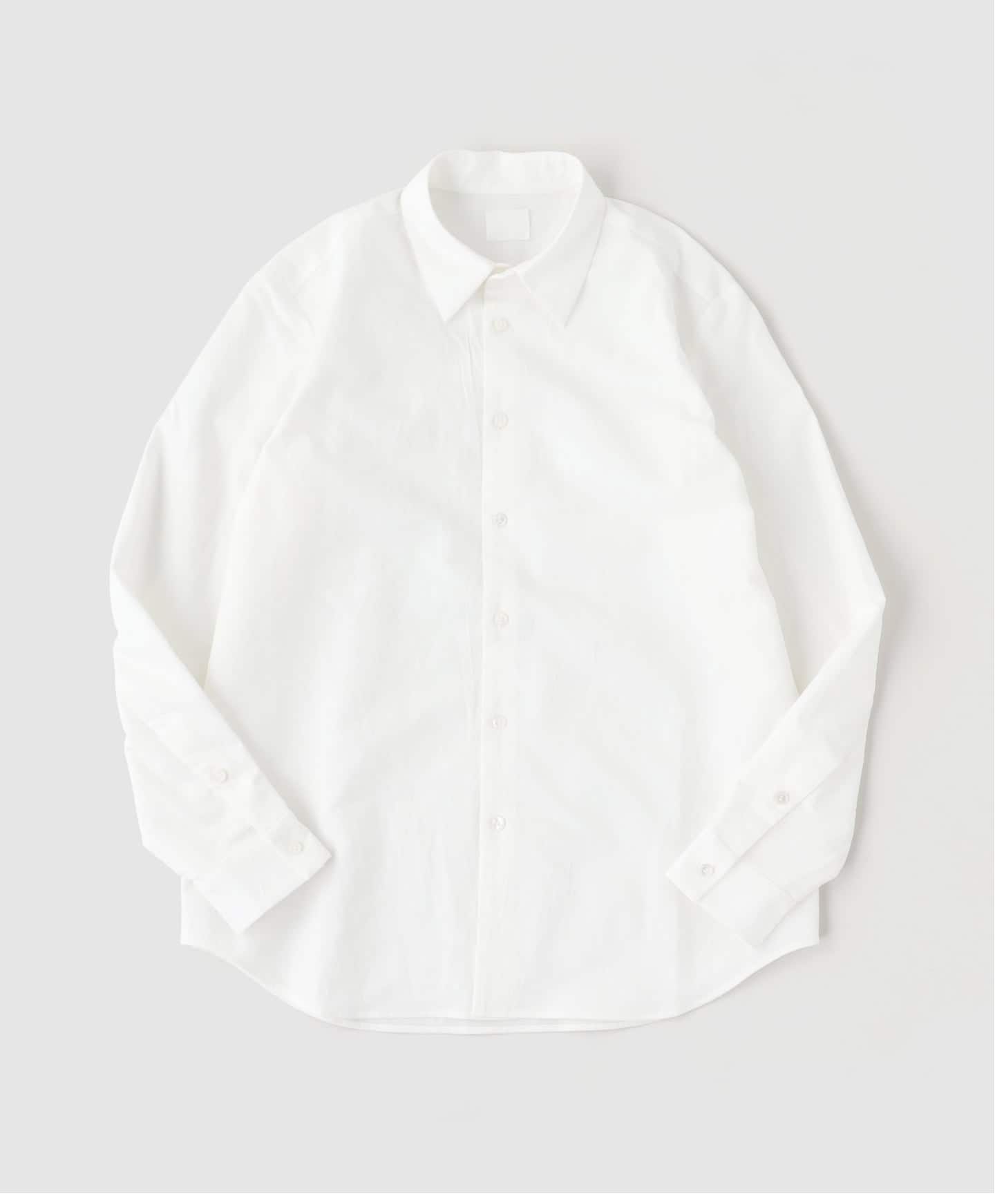 山内/ヤマウチ】塩縮加工コットンリネンシャツ（シャツ／ブラウス）｜L