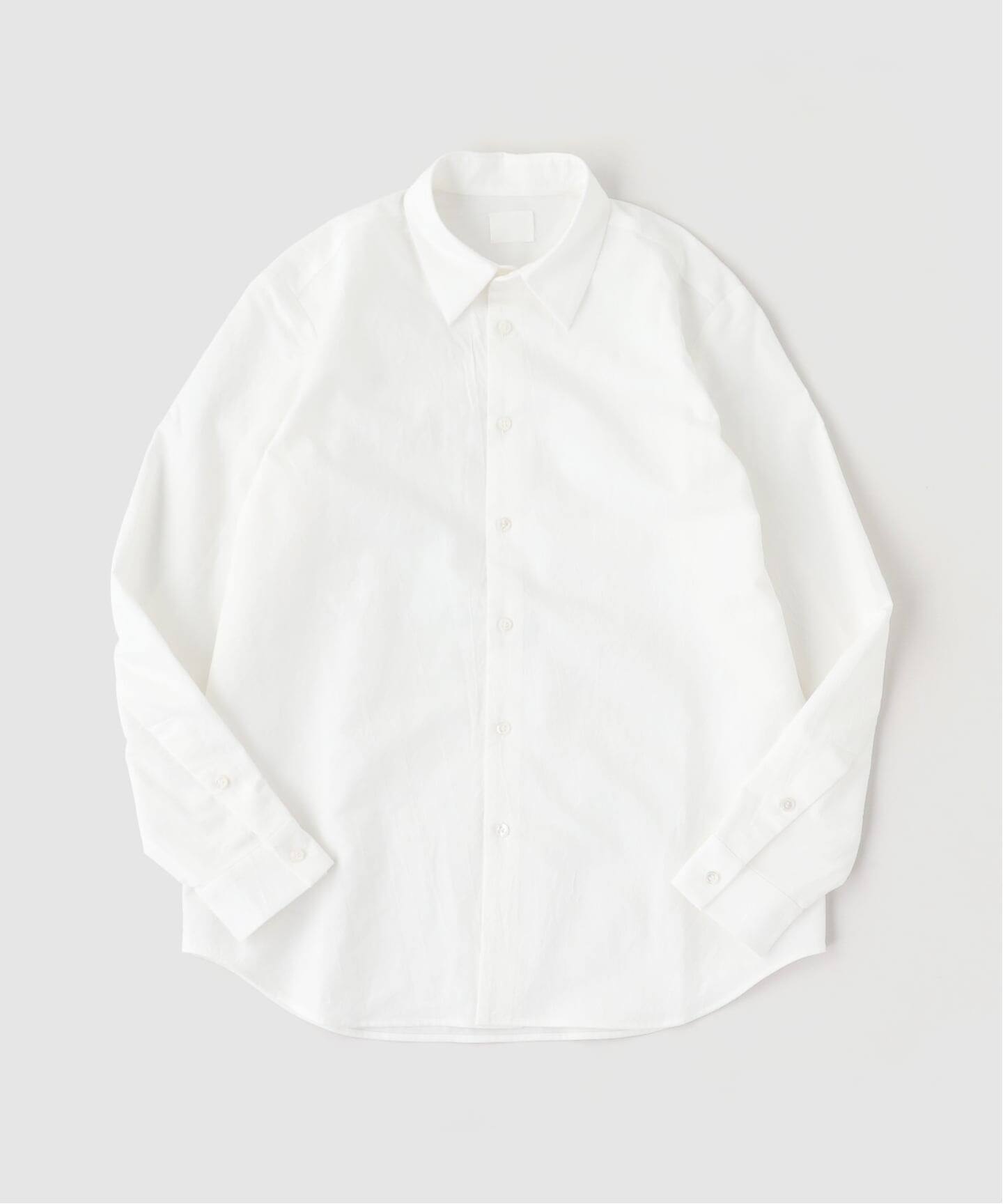 山内/ヤマウチ】塩縮加工コットンリネンシャツ（シャツ／ブラウス）｜L