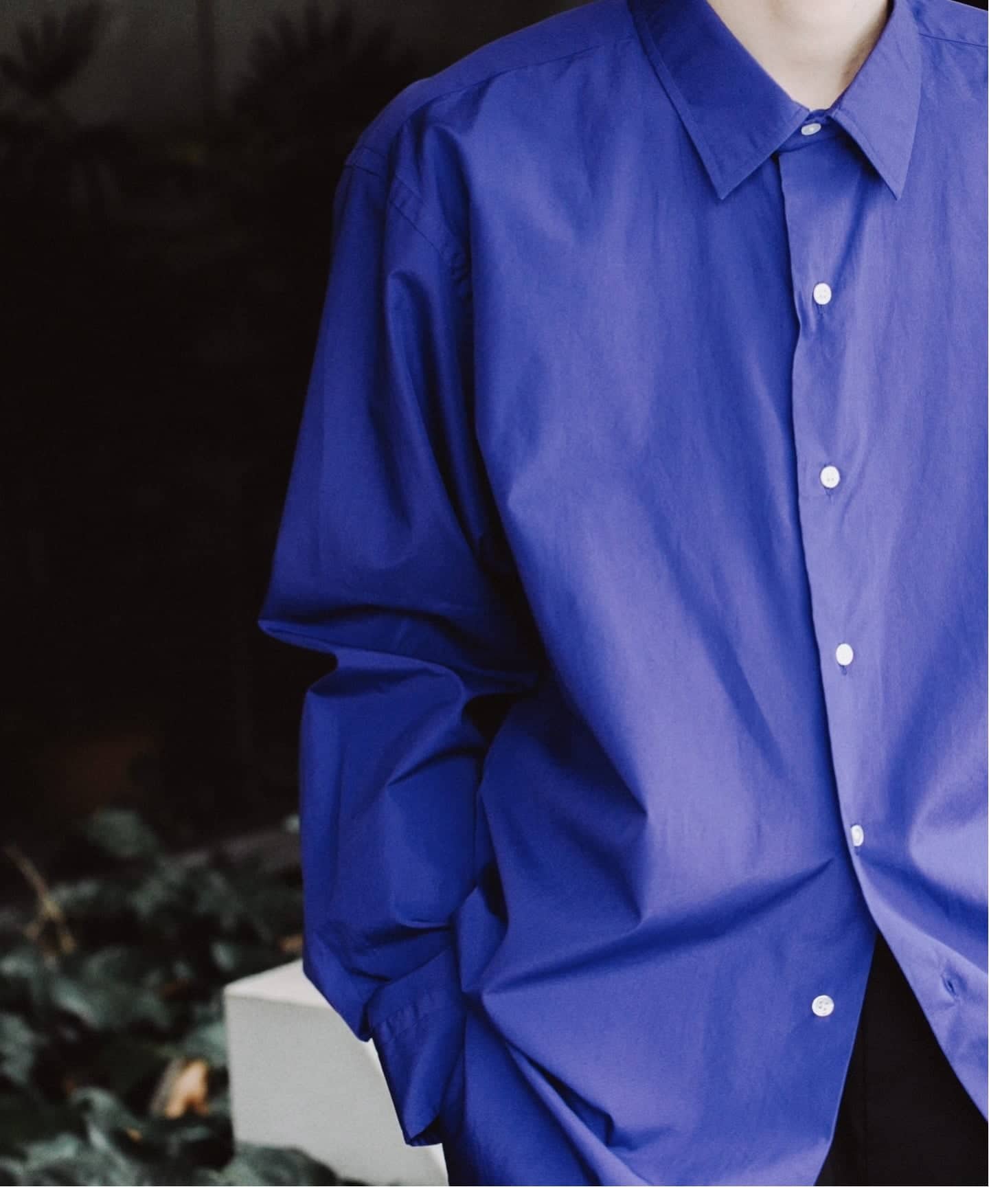 HEUGN/ユーゲン】 ALAN SHIRTS Puple Blue シャツ（シャツ／ブラウス
