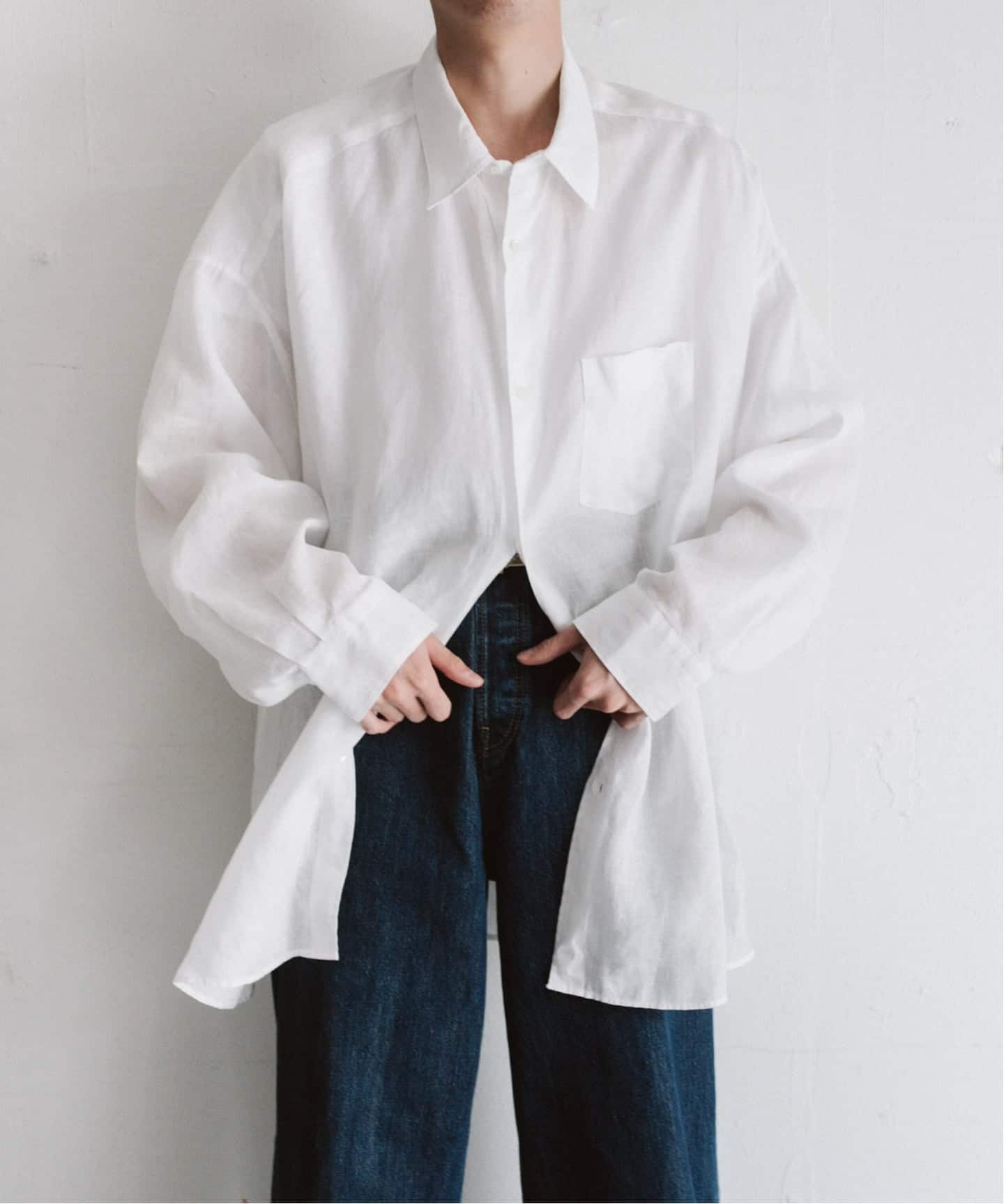 Graphpaper / グラフ ペーパー】Linen Oversized ：オーバーサイズ