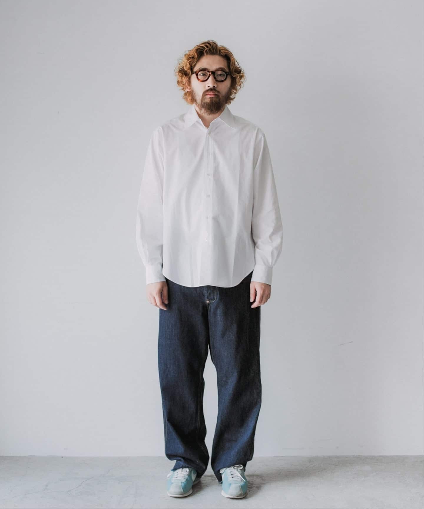 正*党様 LECHOPPE レショップ ワイドシルエットシャツ ホワイト LE / エルイー】SHIRT STANDARD：スタンダードシャツ（シャツ