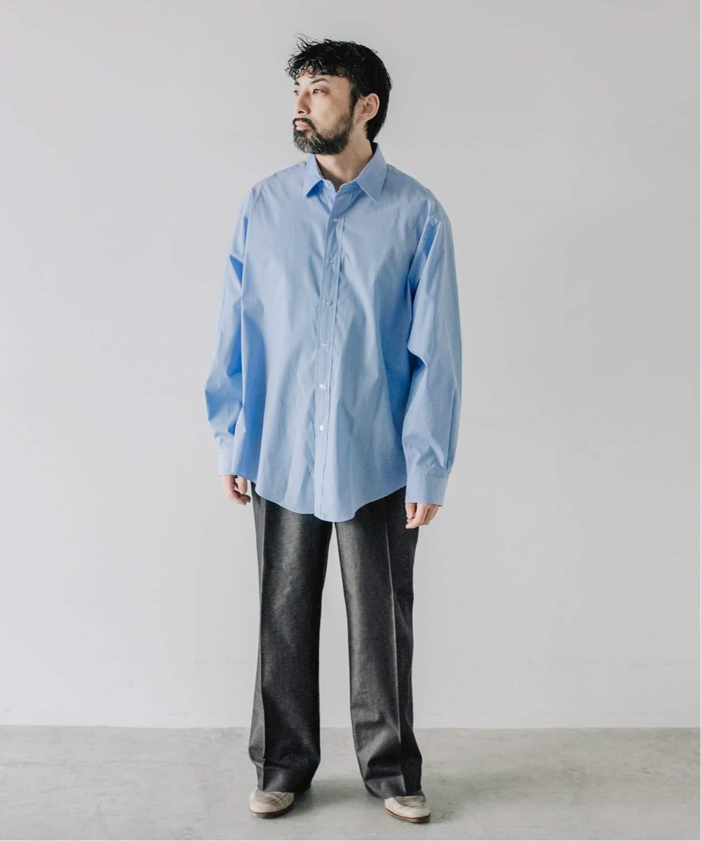 予約》【LE / エルイー】 EX WIDE RG SH：シャツ（シャツ／ブラウス