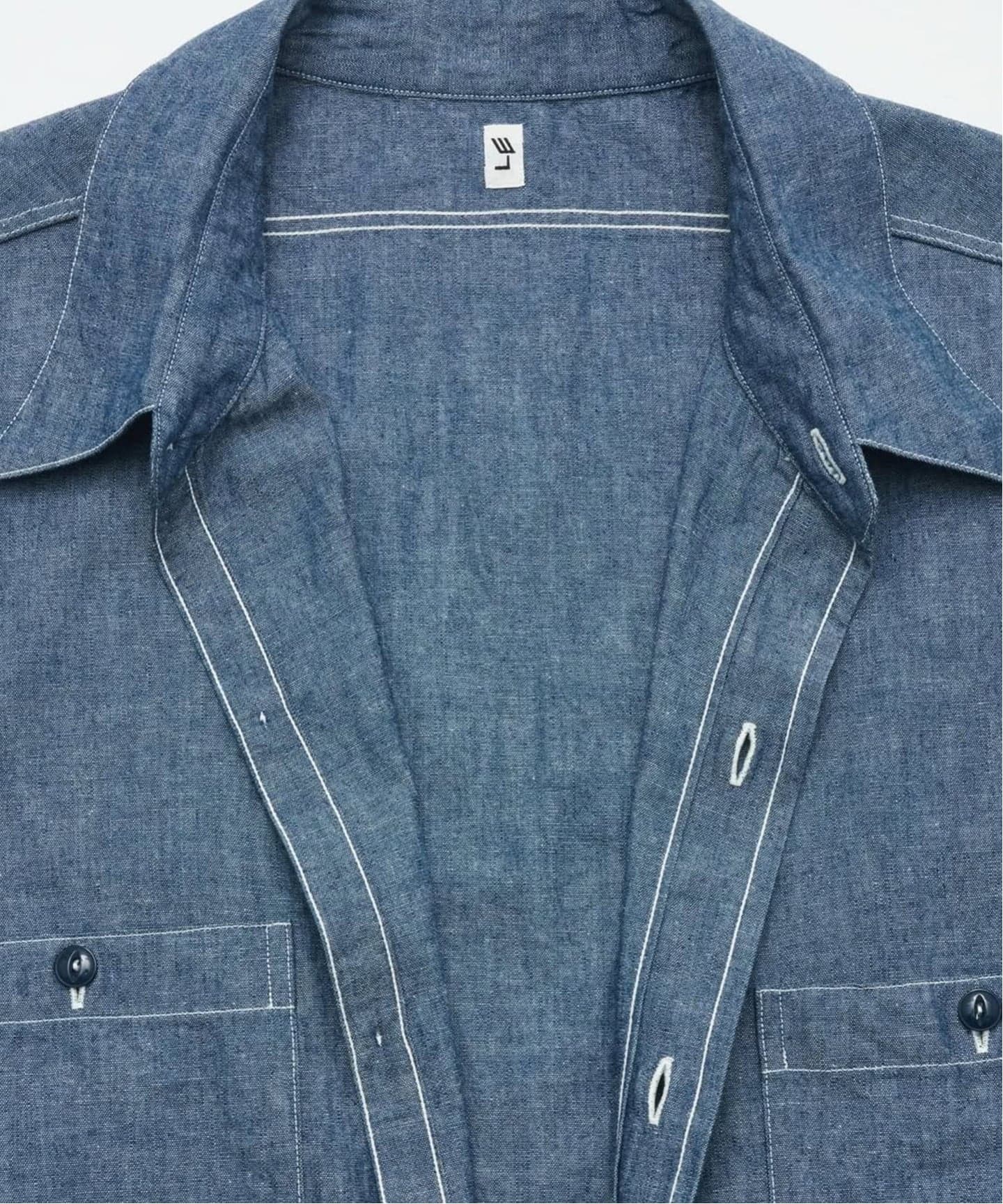 LE / エルイー】 STANDARD chambray SH:シャツ（シャツ／ブラウス）｜L