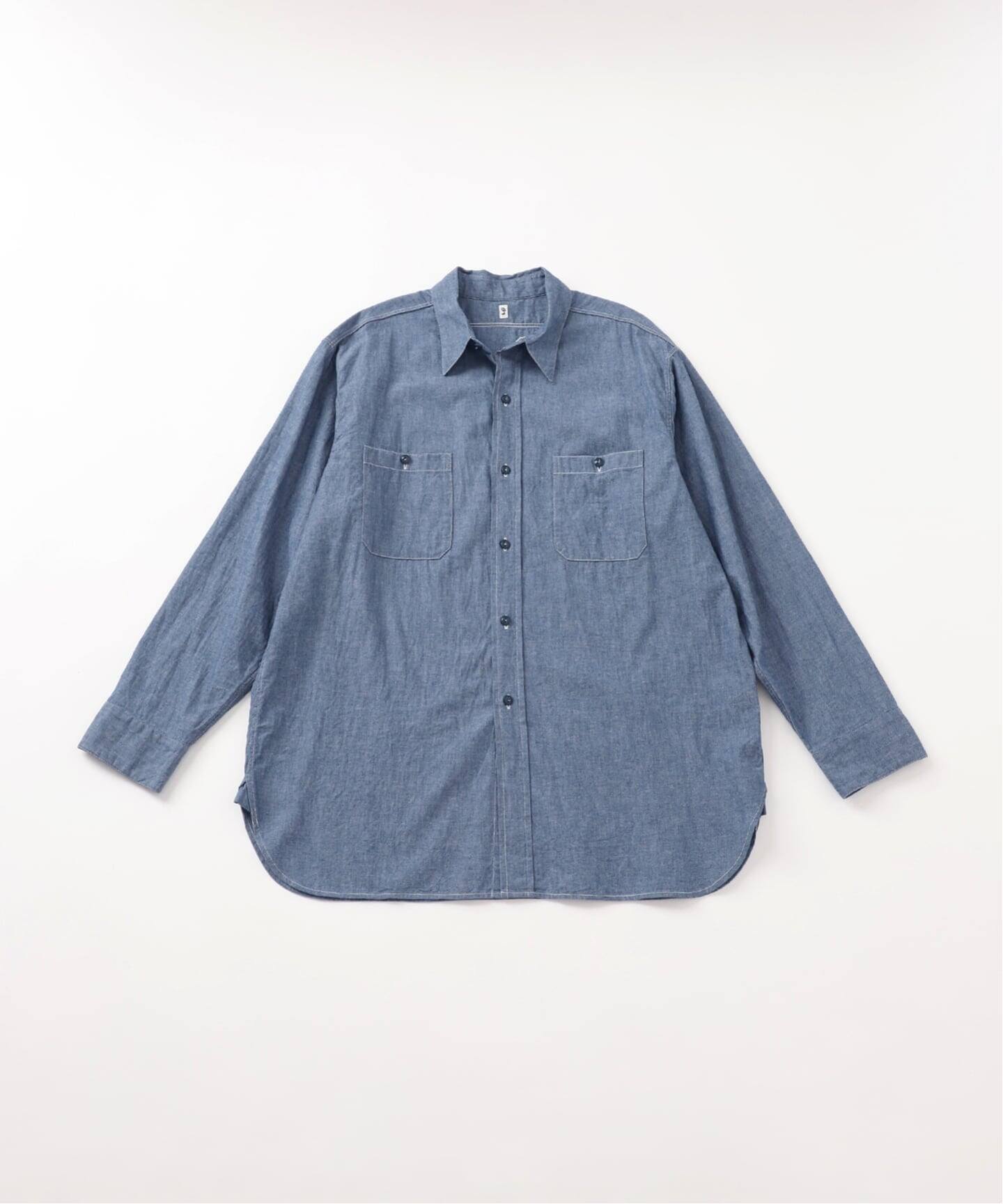 LE / エルイー】 STANDARD chambray SH:シャツ（シャツ／ブラウス）｜L