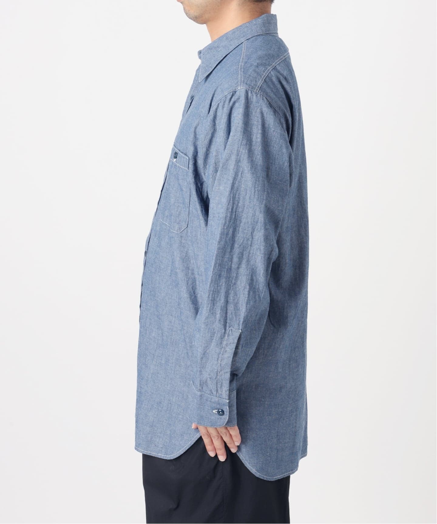 LE / エルイー】 STANDARD chambray SH:シャツ（シャツ／ブラウス）｜L