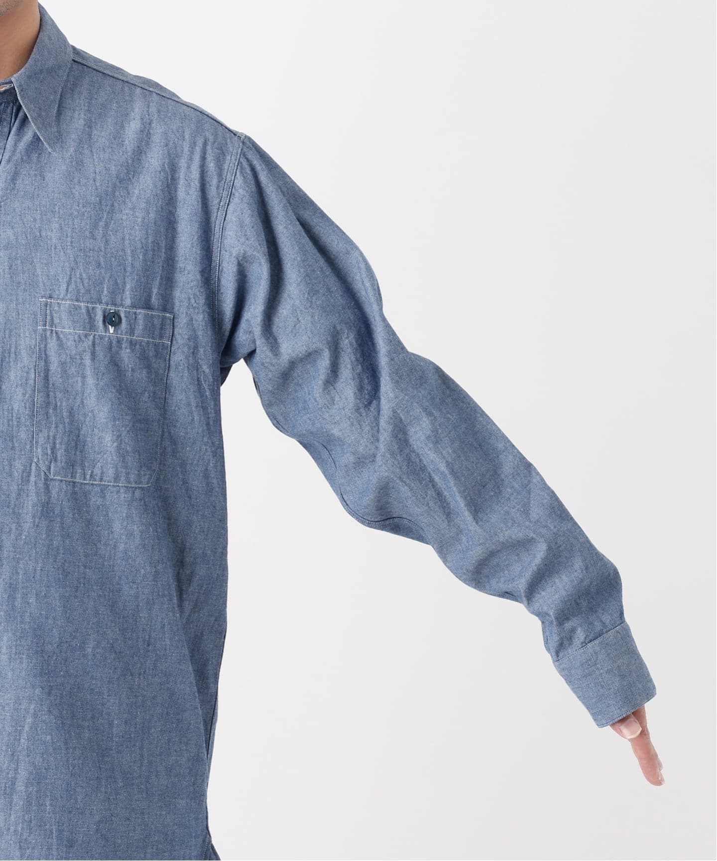 LE / エルイー】 STANDARD chambray SH:シャツ（シャツ／ブラウス）｜L