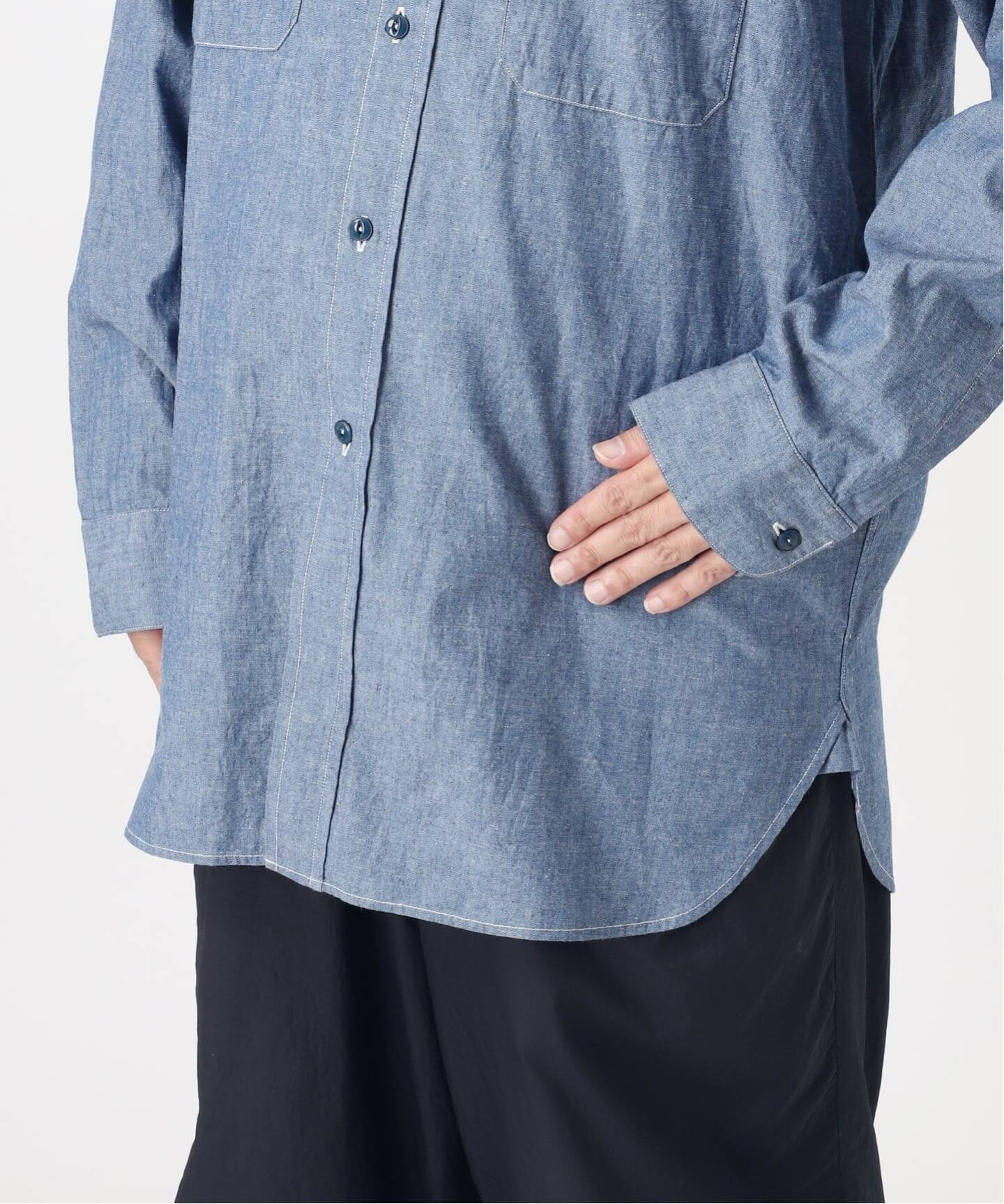 LE / エルイー】 STANDARD chambray SH:シャツ（シャツ／ブラウス）｜L
