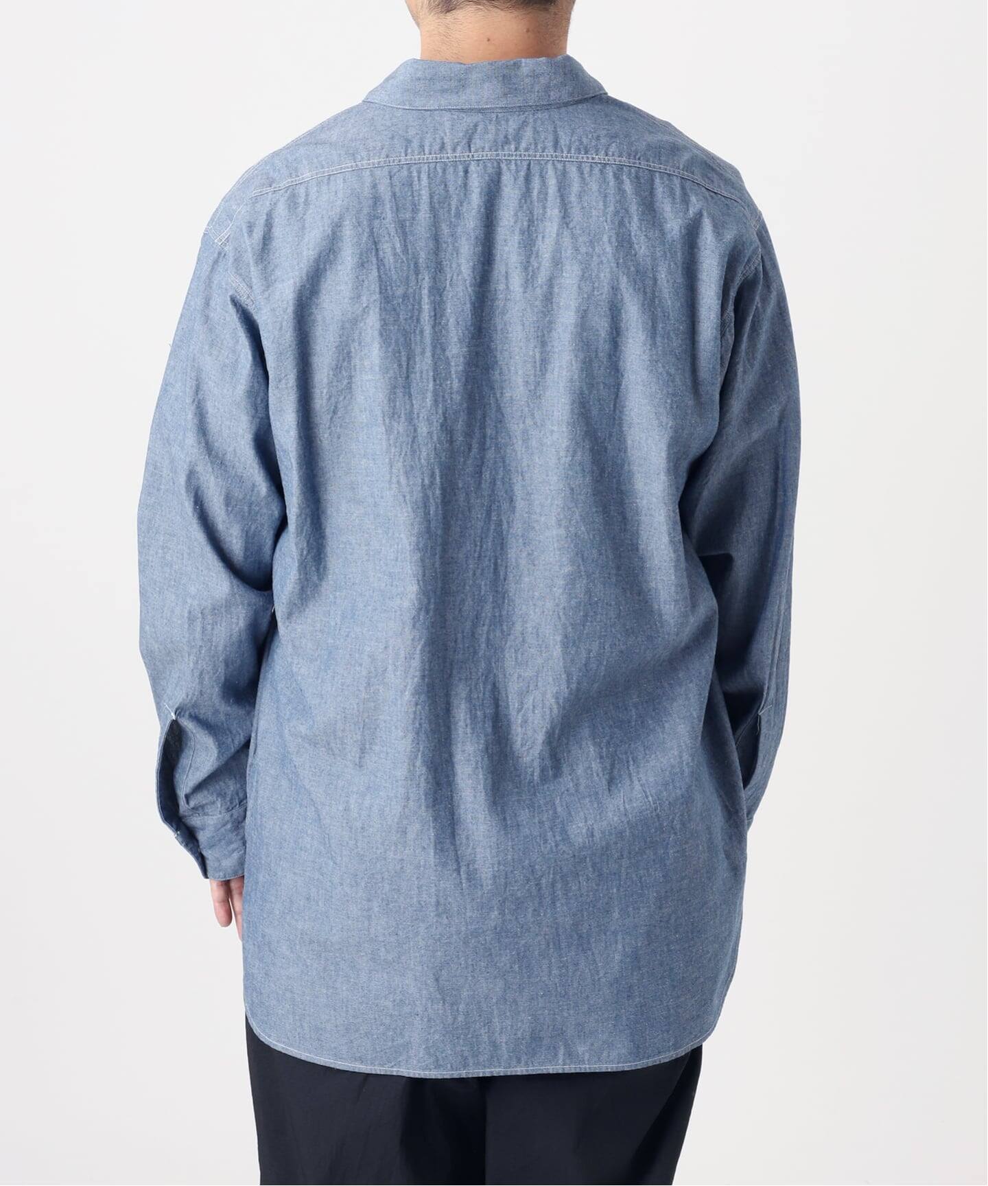 LE / エルイー】 WIDE chambray SH:シャツ（シャツ／ブラウス）｜L