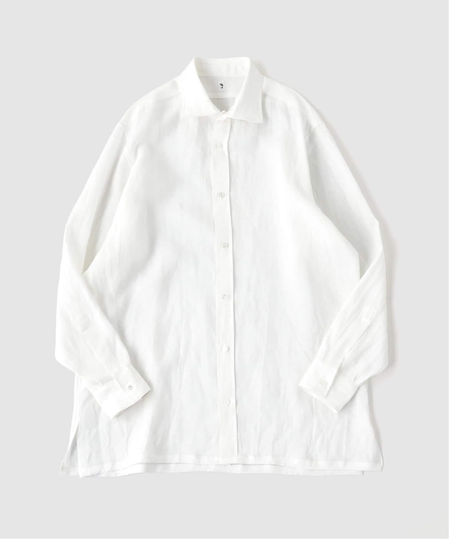 LE / エルイー】 WIDE FRENCH L SH：ワイド リネンシャツ（シャツ