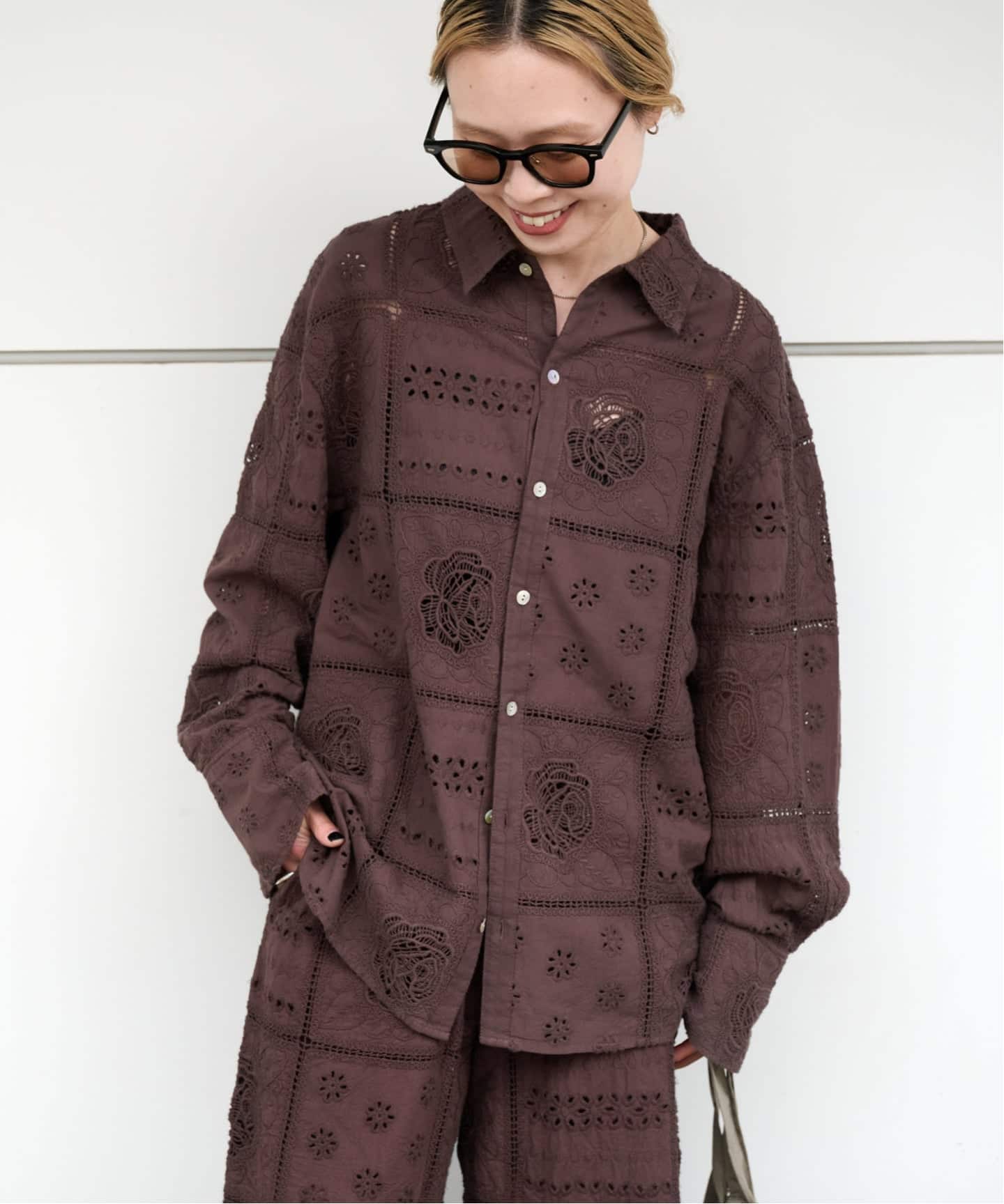 未使用【OUTDOOR PRODUCT】LOGAN ex レーストラックシャツ LOGAN ex レーストラックシャツ（シャツ／ブラウス）｜OUTDOOR