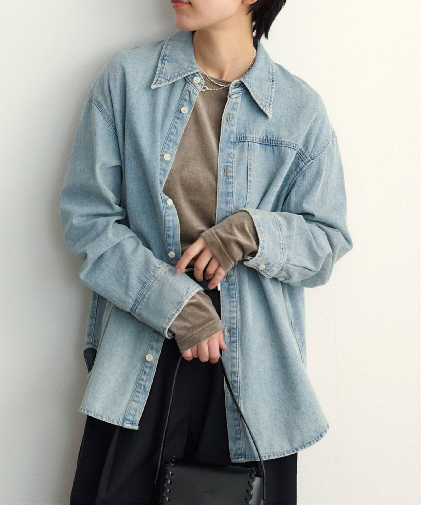 CLANE COMPACT DENIM SHIRTS（シャツ／ブラウス）｜BOICE FROM