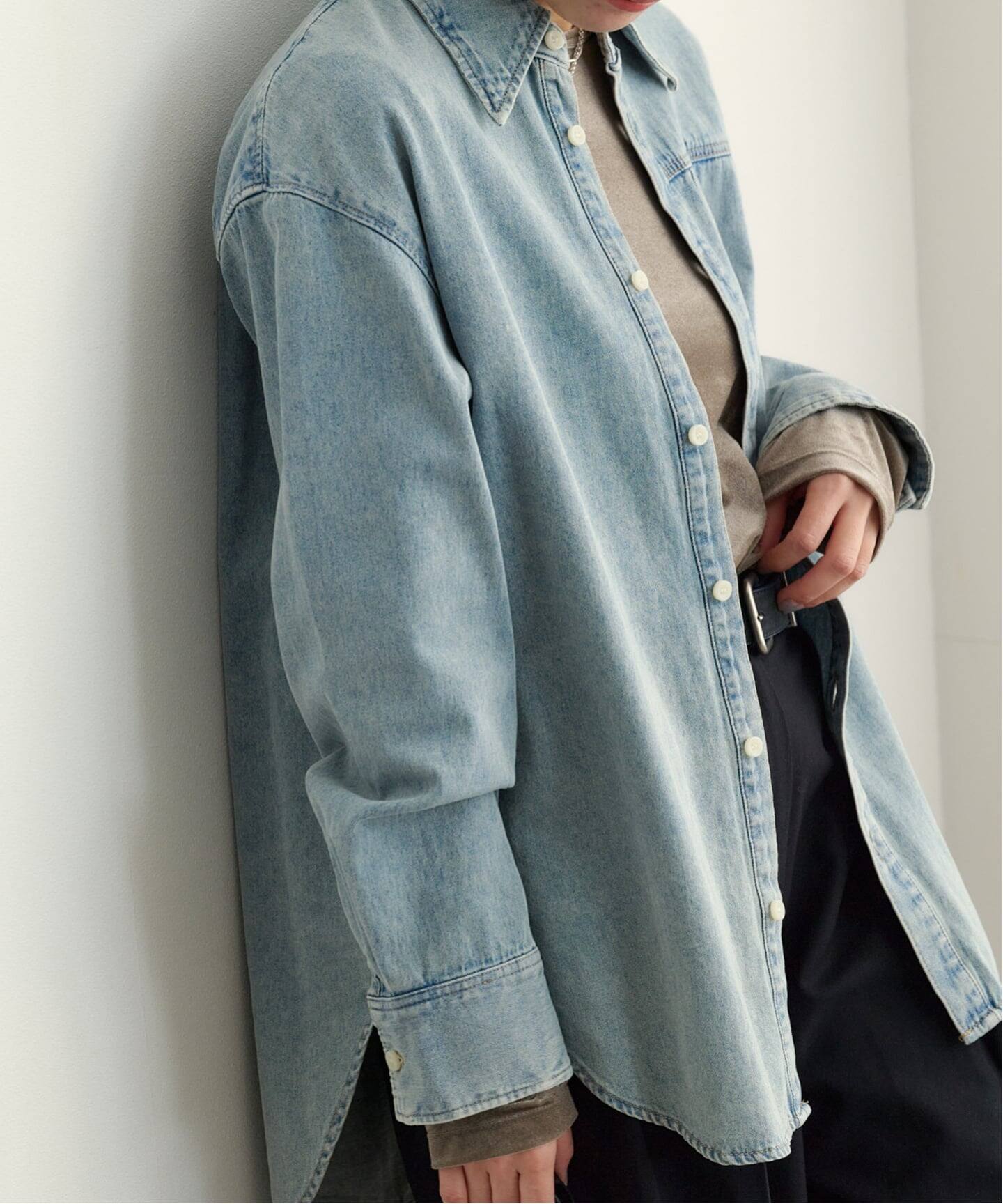 CLANE COMPACT DENIM SHIRTS（シャツ／ブラウス）｜BOICE FROM