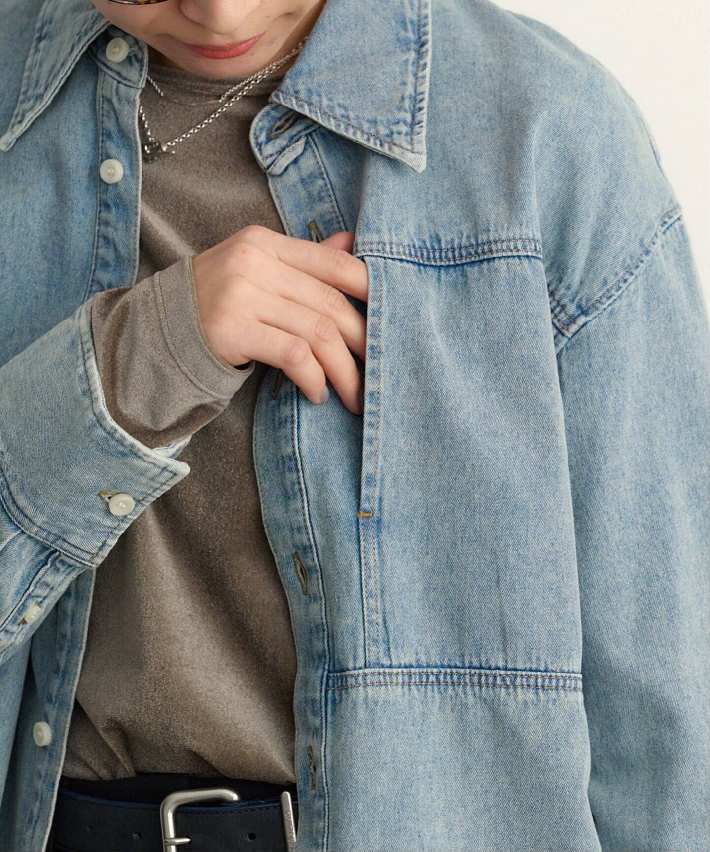 CLANE COMPACT DENIM SHIRTS（シャツ／ブラウス）｜BOICE FROM