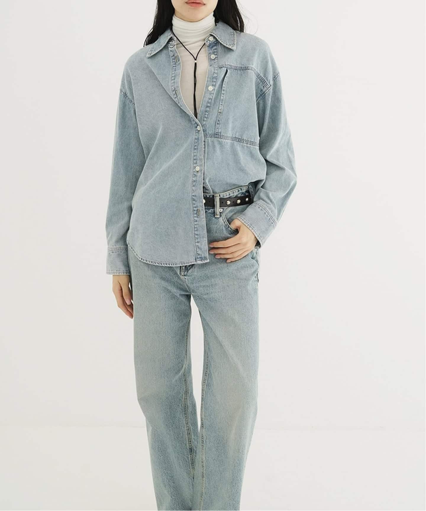 CLANE COMPACT DENIM SHIRTS（シャツ／ブラウス）｜BOICE FROM