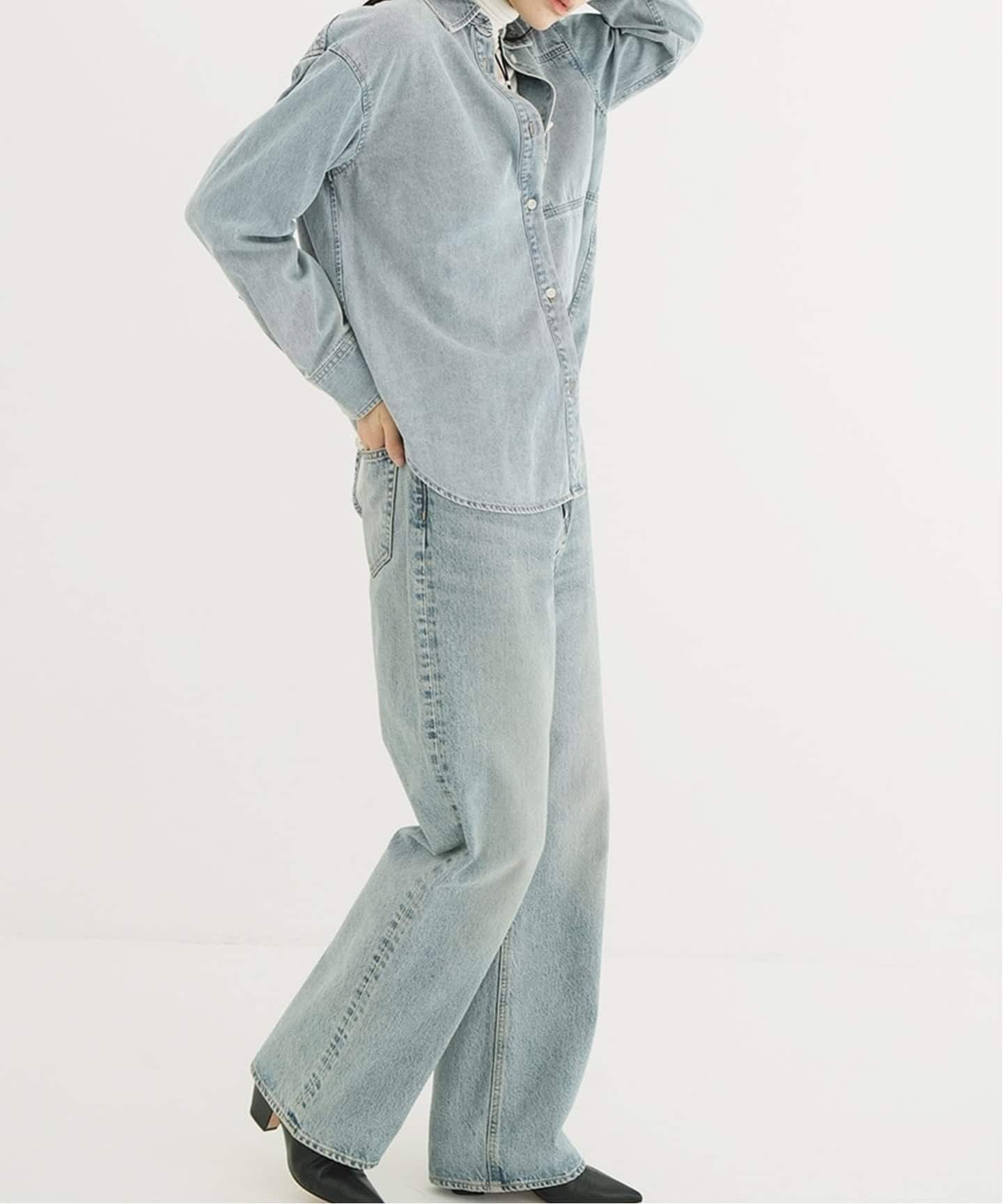 CLANE COMPACT DENIM SHIRTS（シャツ／ブラウス）｜BOICE FROM
