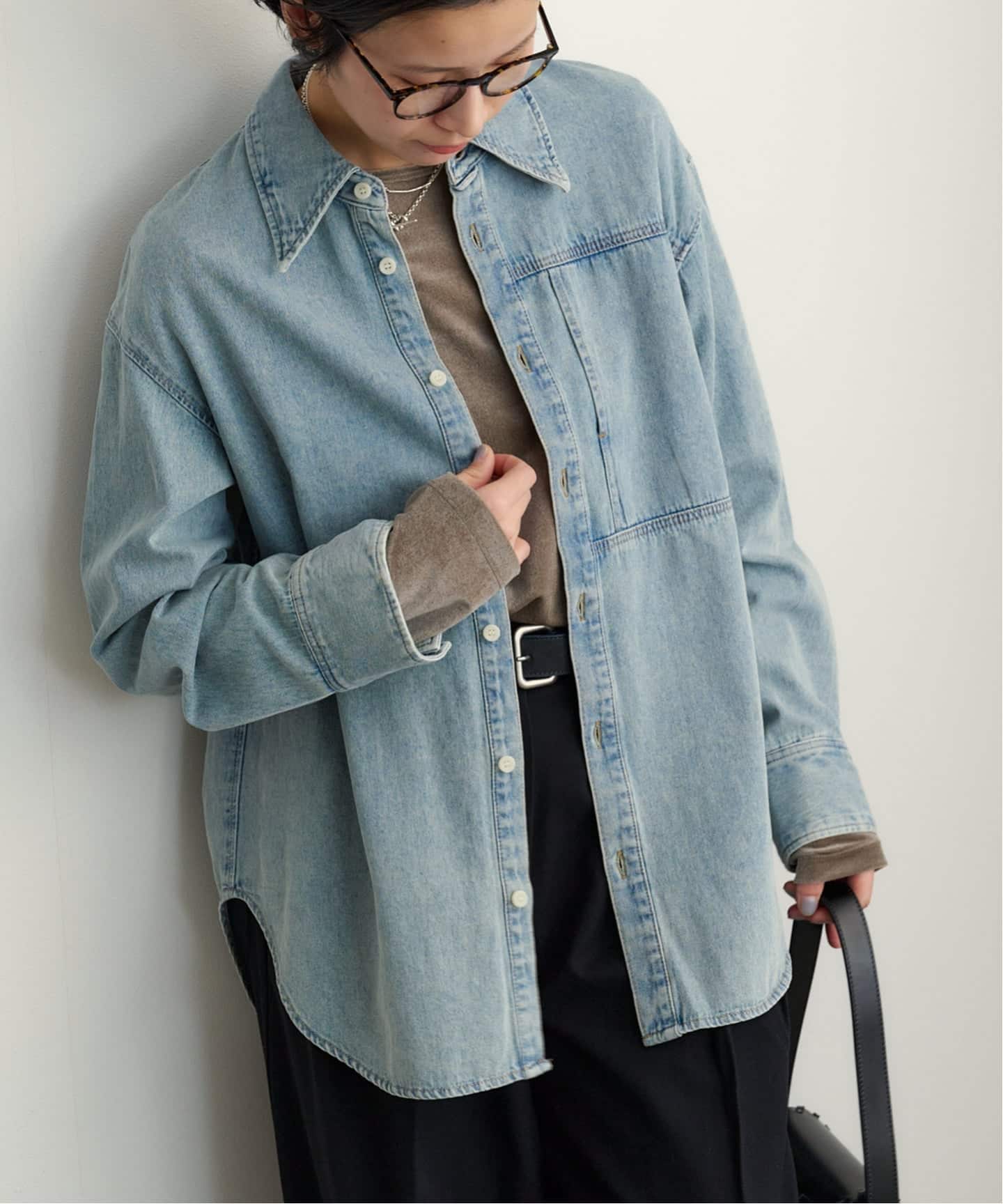 CLANE COMPACT DENIM SHIRTS（シャツ／ブラウス）｜BOICE FROM