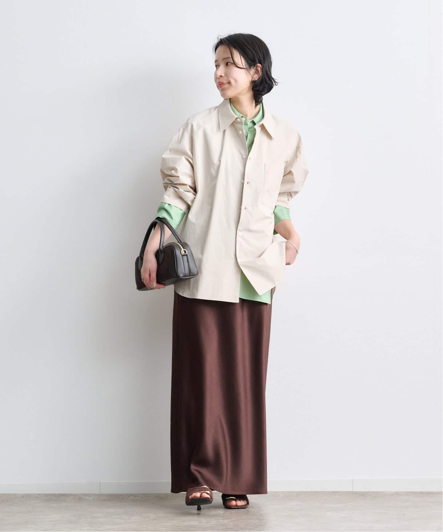 CLANE TWO TONE LAYERED SHIRTS（シャツ／ブラウス）｜BOICE FROM