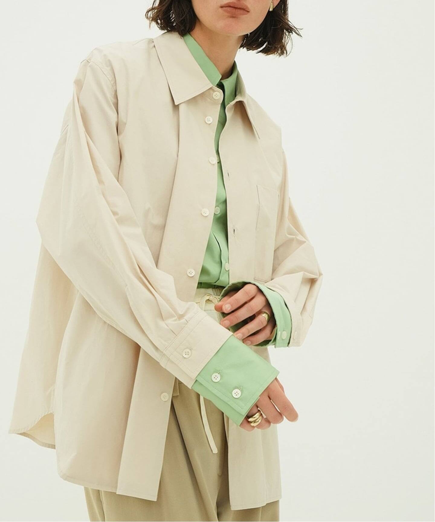 CLANE TWO TONE LAYERED SHIRTS（シャツ／ブラウス）｜BOICE FROM 