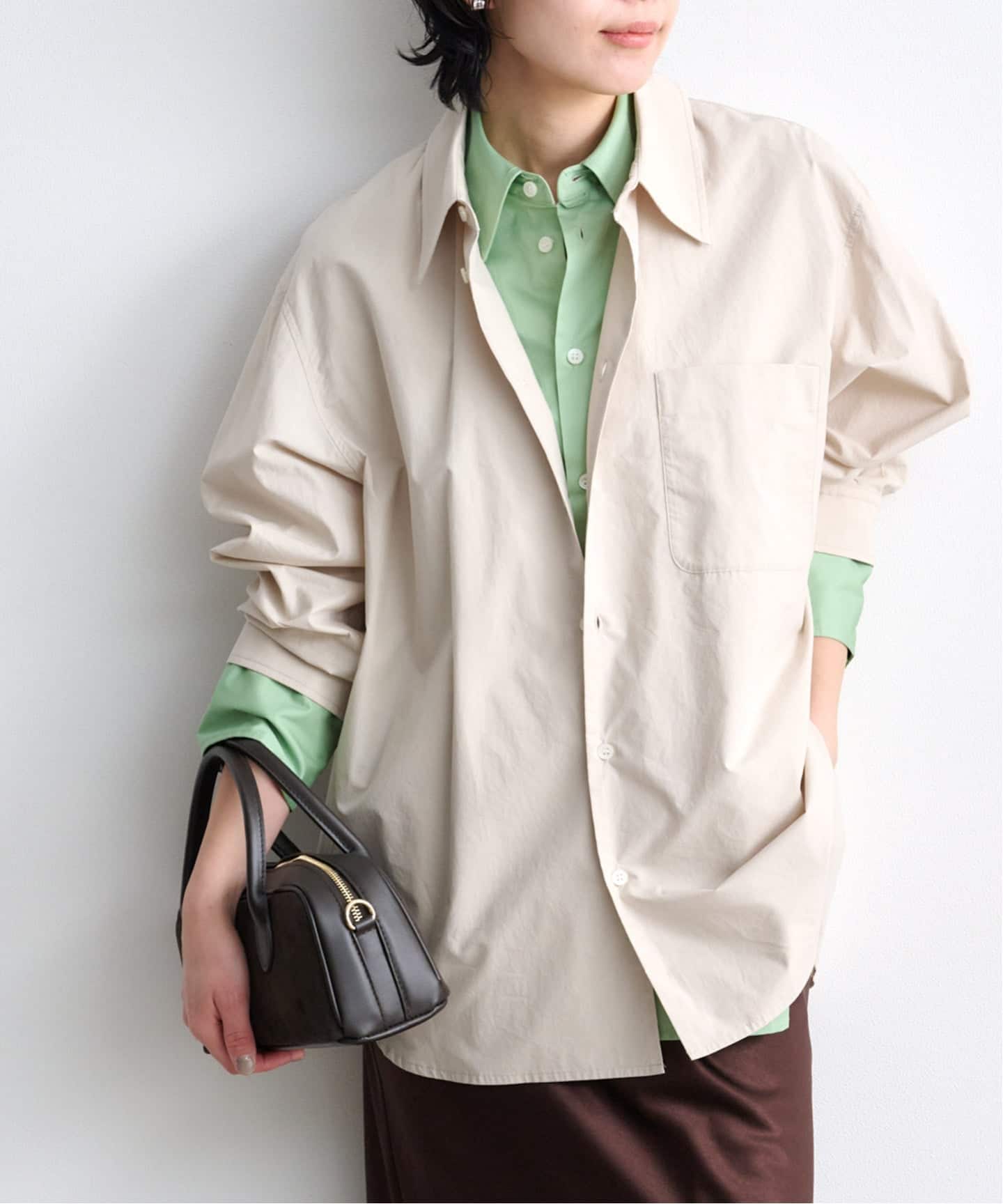 CLANE TWO TONE LAYERED SHIRTS（シャツ／ブラウス）｜BOICE FROM