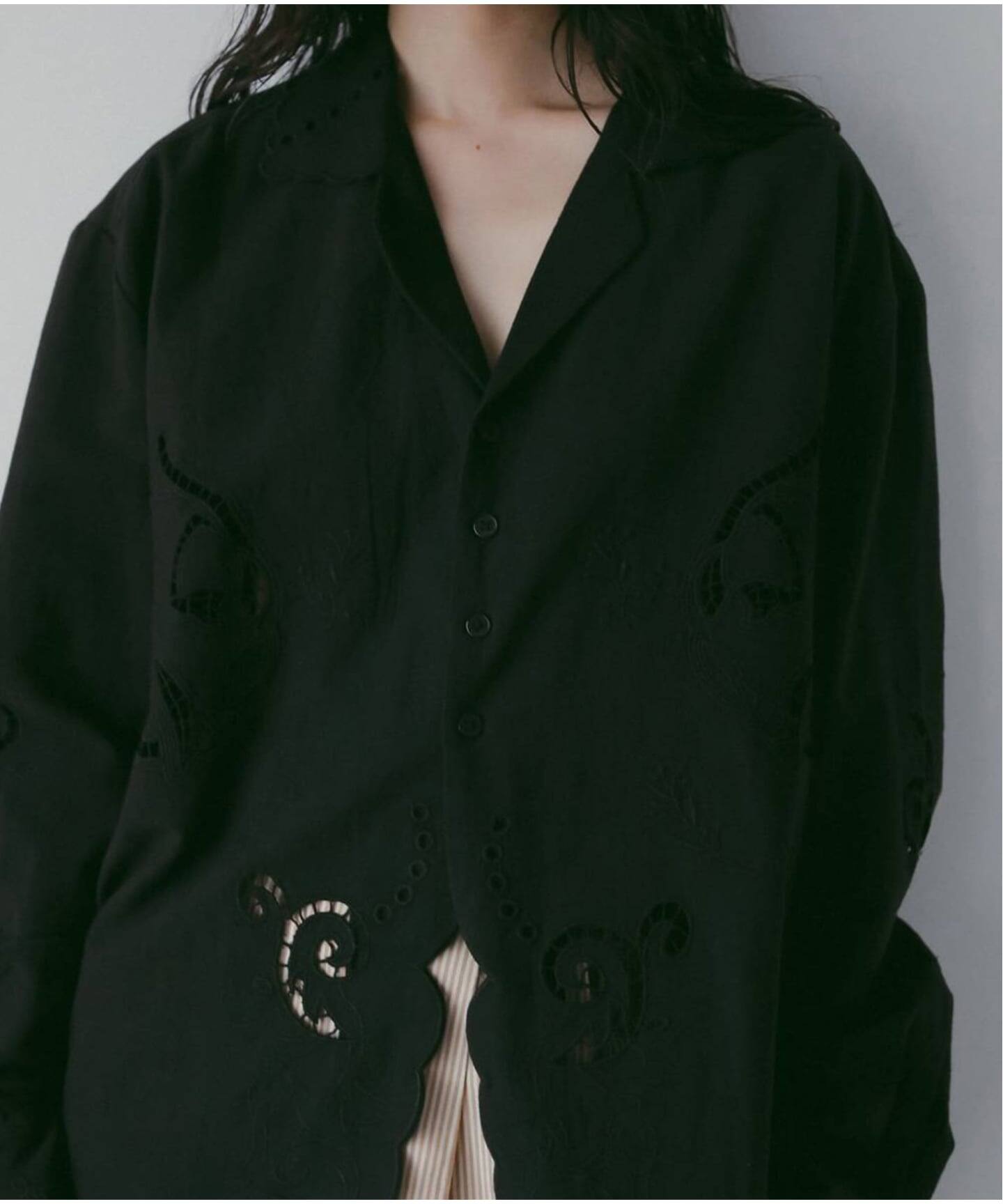 anuke Cutwork Opencollar Shirts（シャツ／ブラウス）｜BOICE FROM