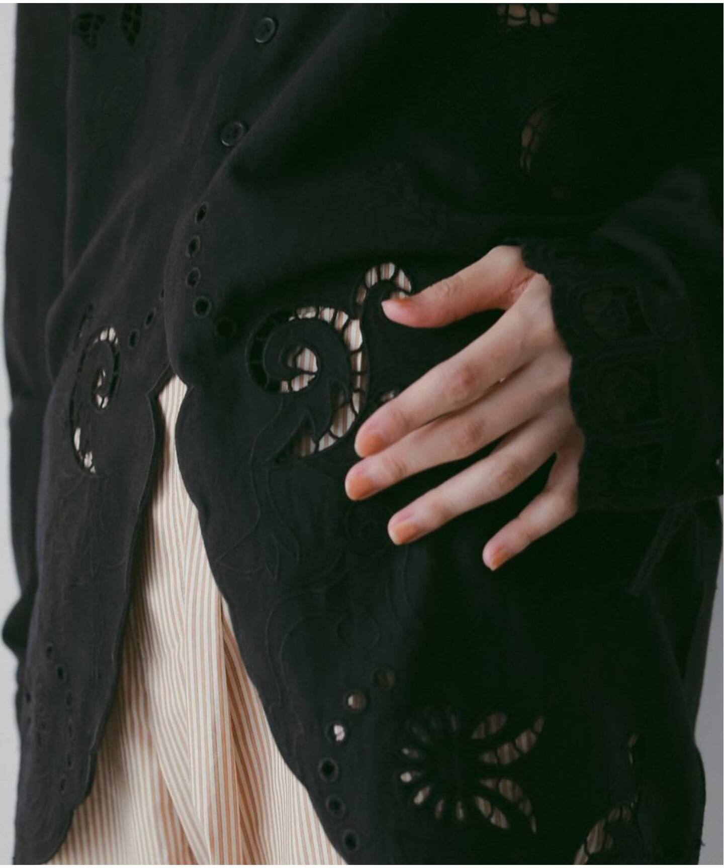 anuke Cutwork Opencollar Shirts（シャツ／ブラウス）｜BOICE FROM 