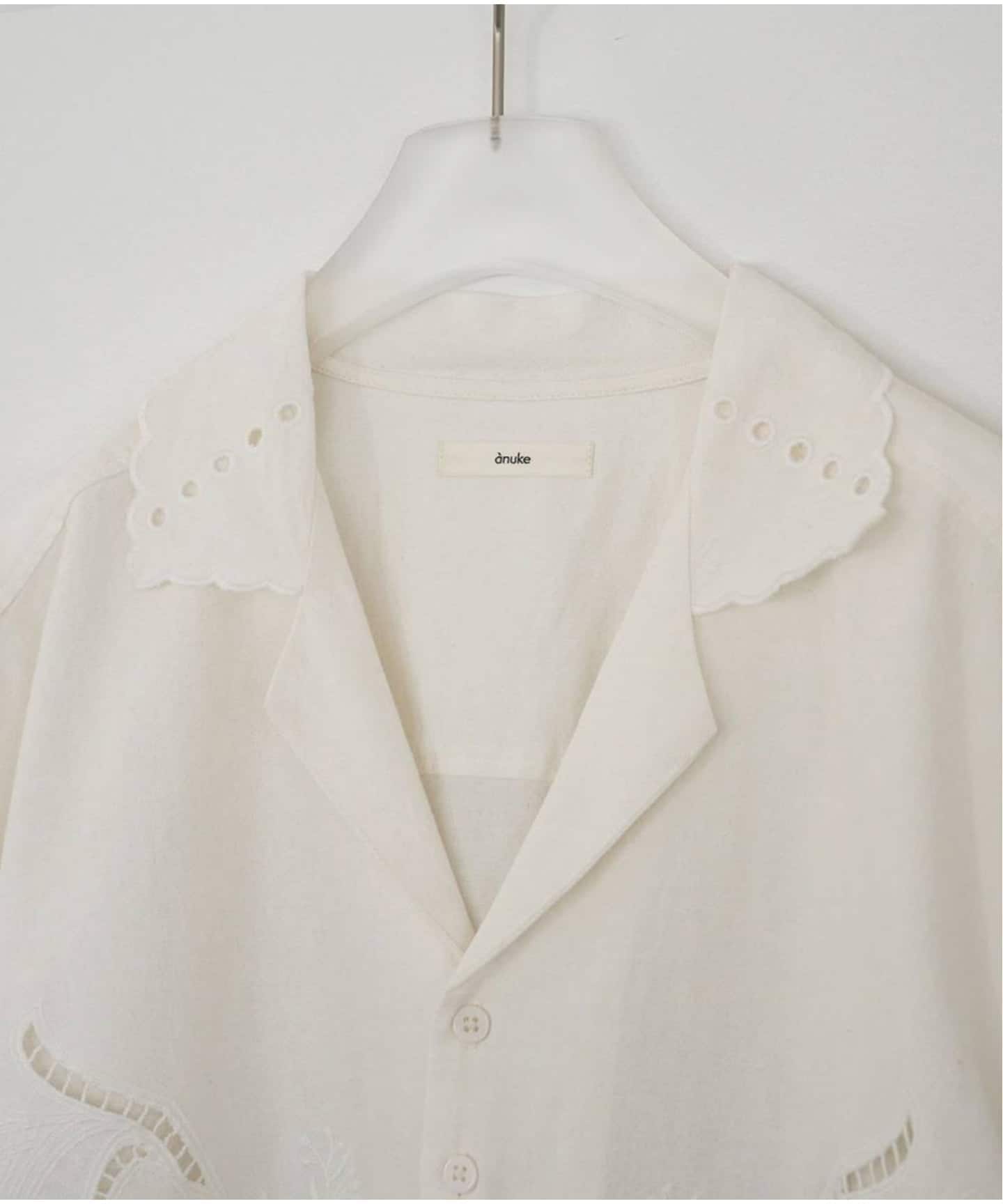 anuke Cutwork Opencollar Shirts（シャツ／ブラウス）｜BOICE FROM