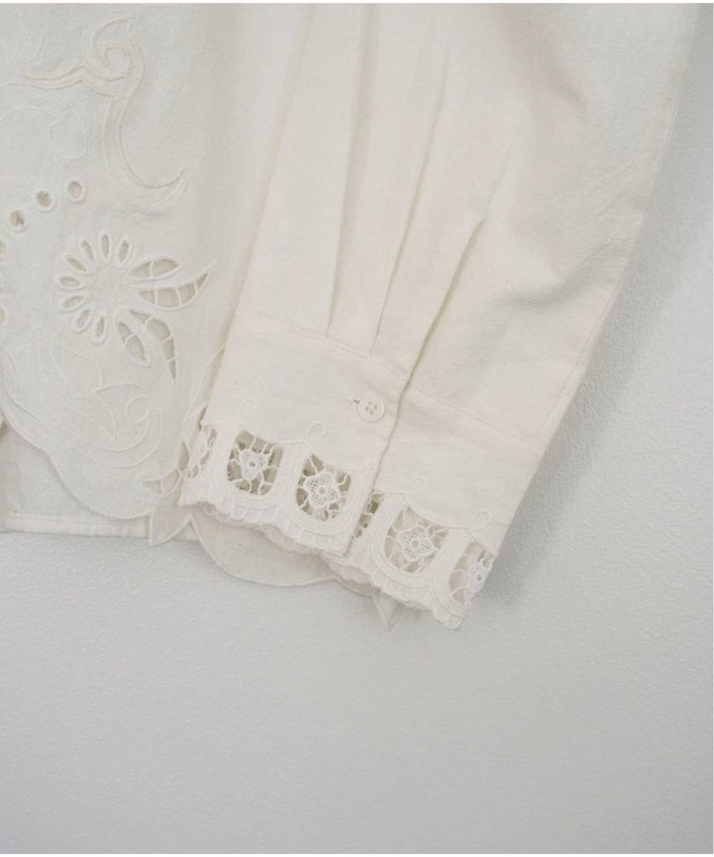 anuke Cutwork Opencollar Shirts（シャツ／ブラウス）｜BOICE FROM