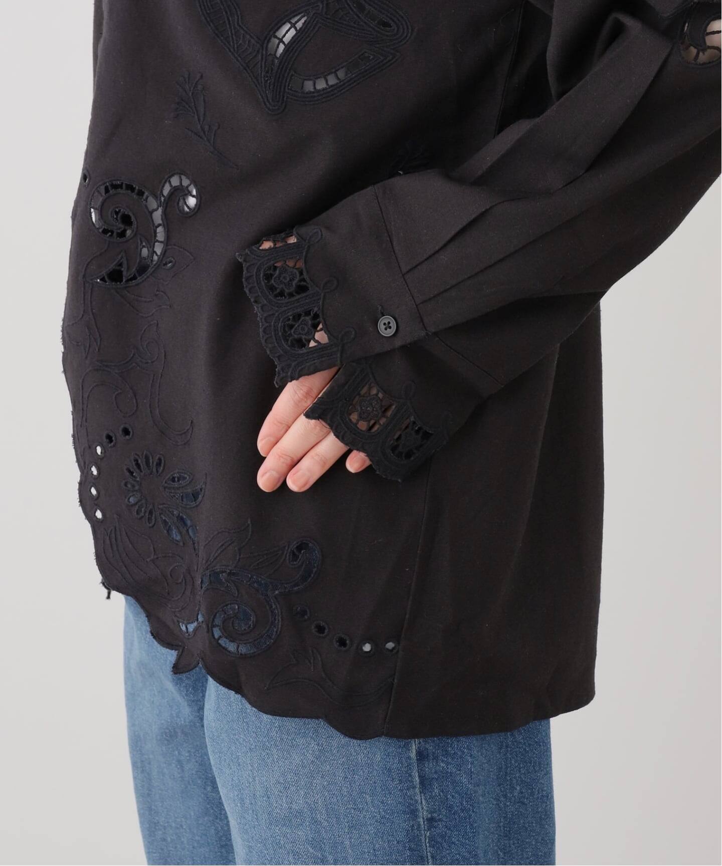 anuke Cutwork Opencollar Shirts（シャツ／ブラウス）｜BOICE FROM