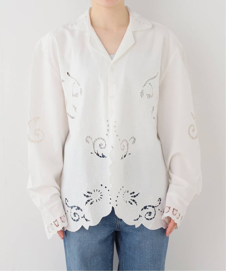 anuke Cutwork Opencollar Shirts（シャツ／ブラウス）｜BOICE FROM 