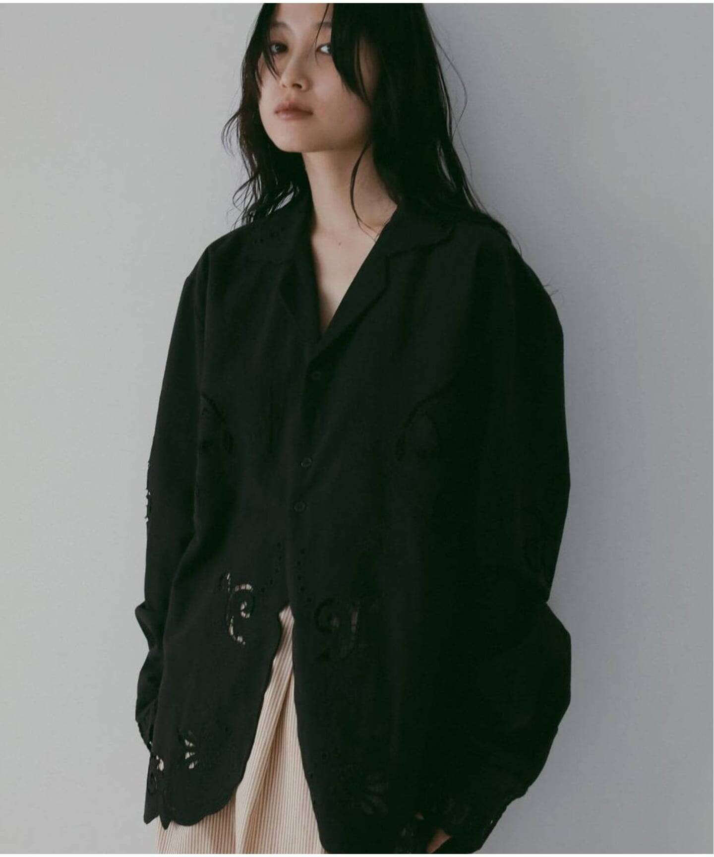 anuke Cutwork Opencollar Shirts（シャツ／ブラウス）｜BOICE FROM 