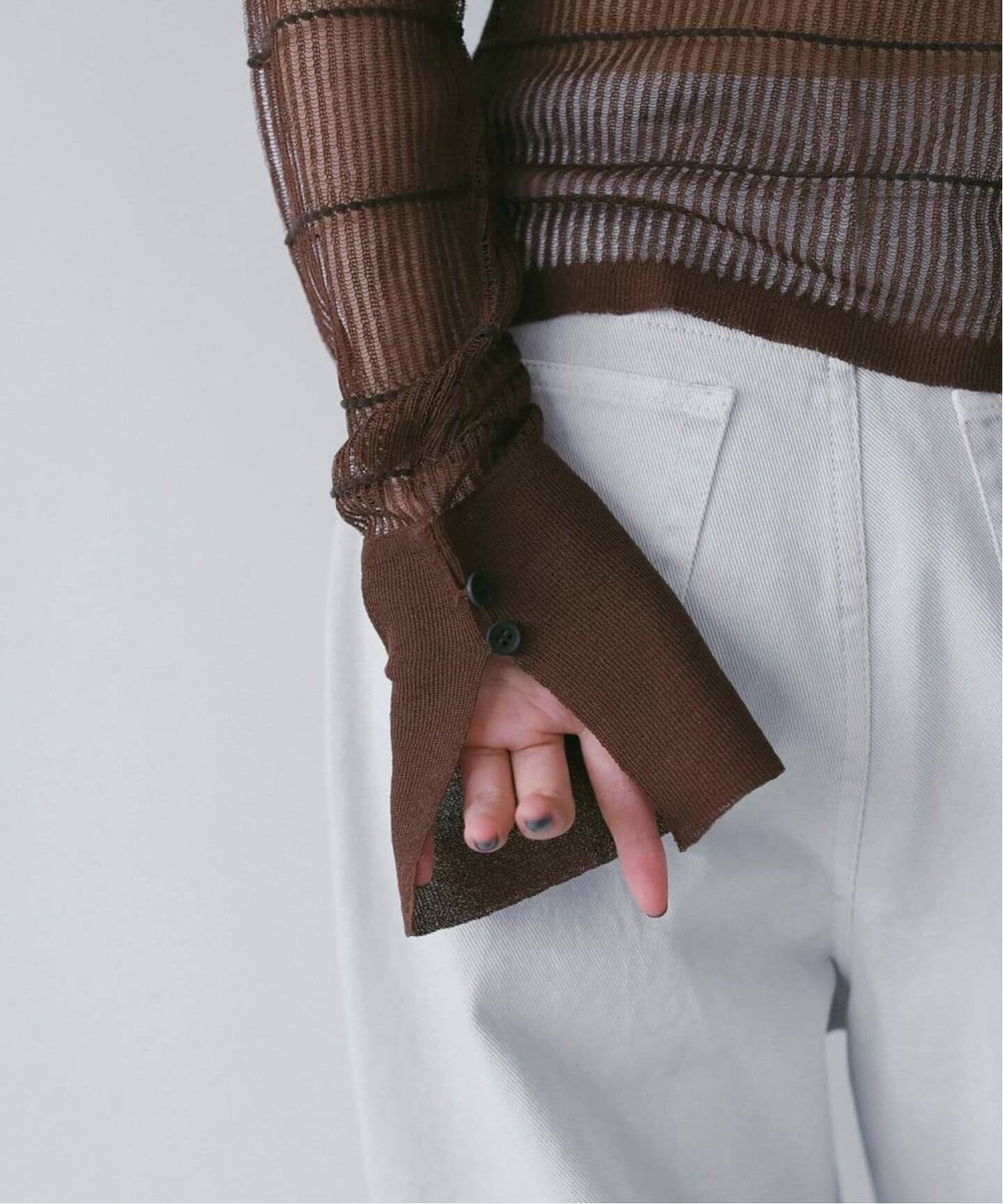anuke Sheerborder Knit Shirts（ニット／セーター）｜BOICE FROM 